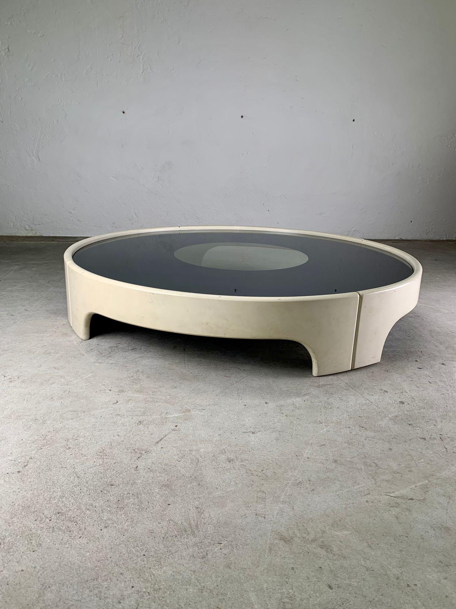 Iconic round coffee table by Tito Agnoli for Sormani, Italy, 1960s In Good Condition In Milano, IT