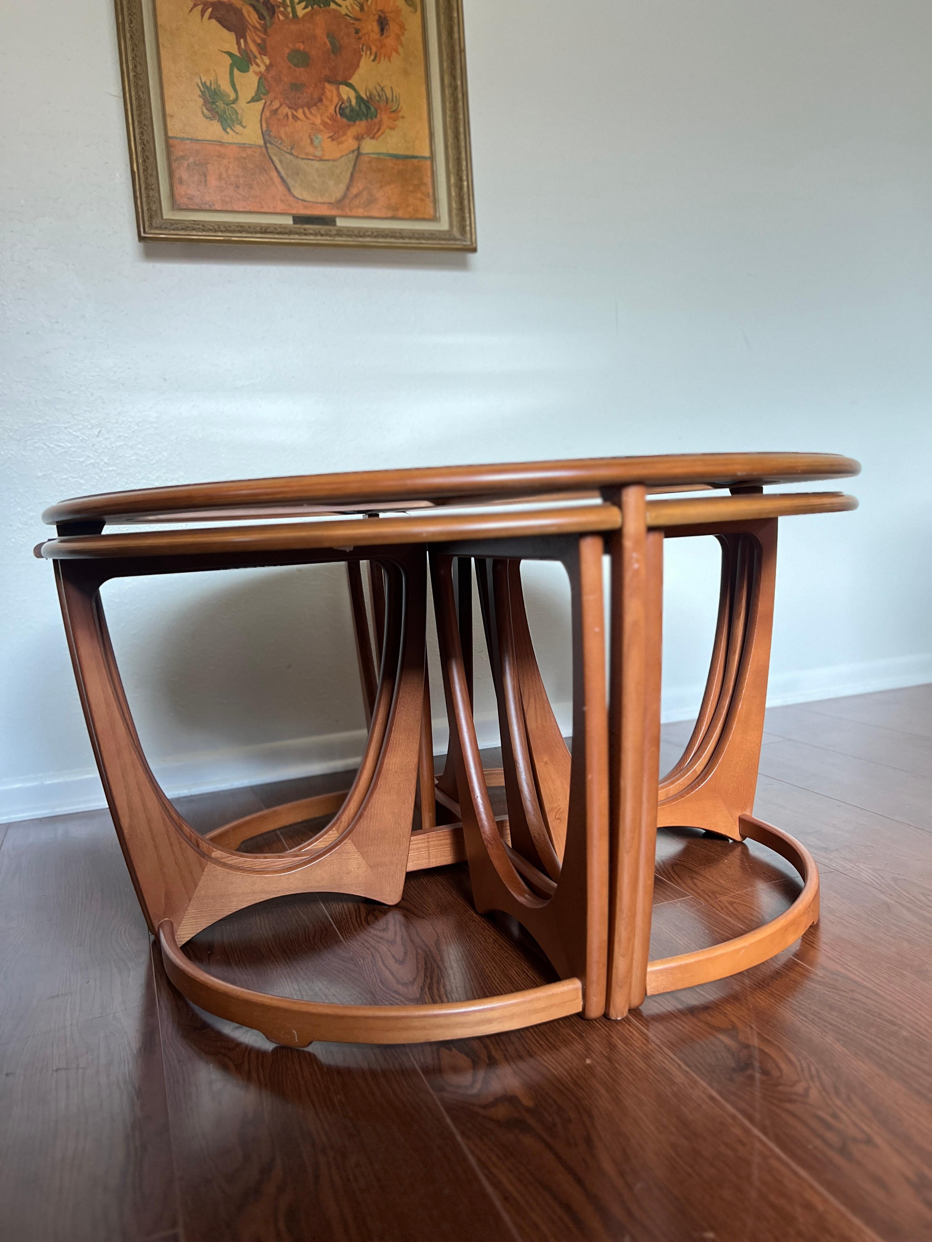 Teak Iconic round G Plan coffee table, attributed to Victor Wilkins