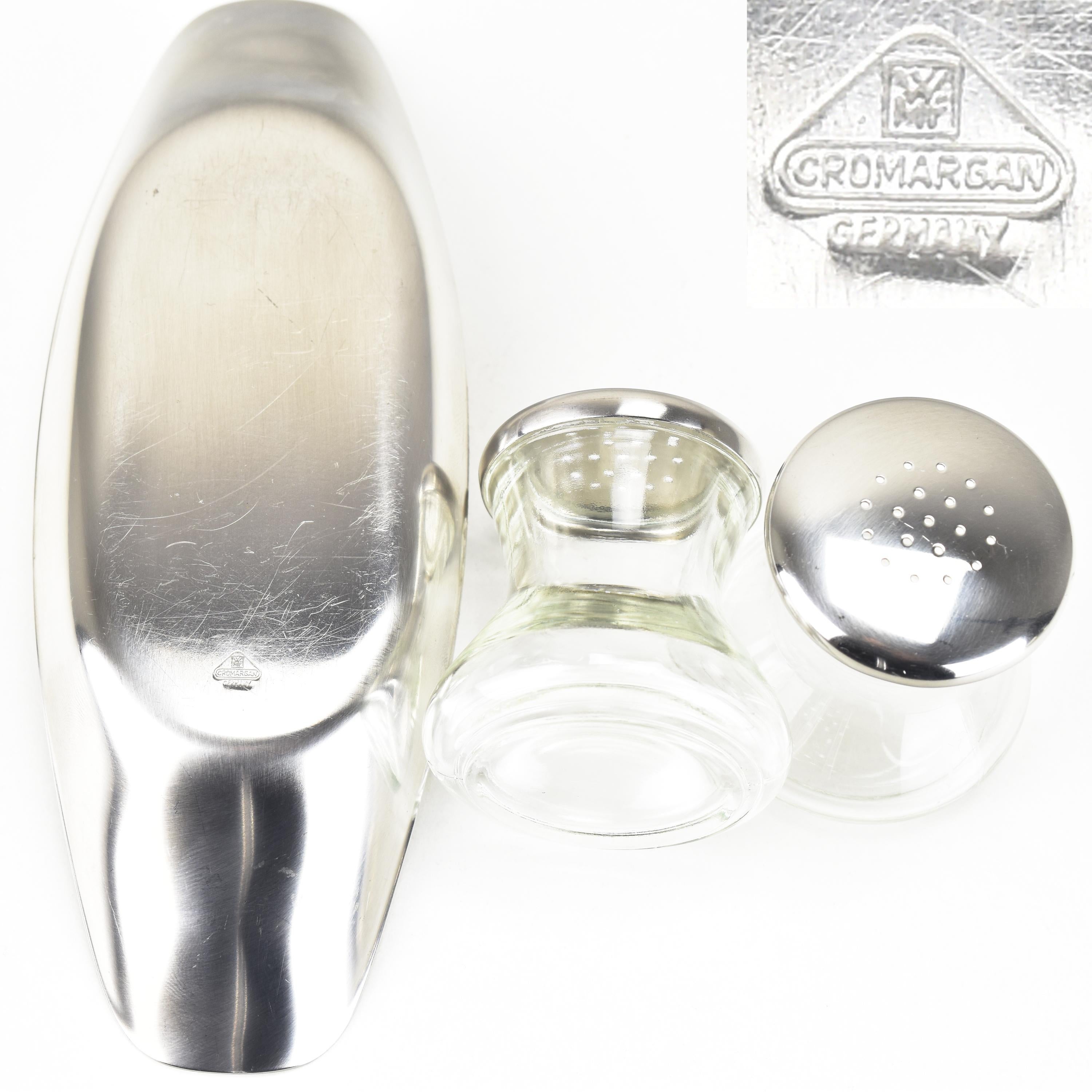 German Iconic Salt & Pepper Shakers Twins Max & Moritz Design Wilhelm Wagenfeld WMF