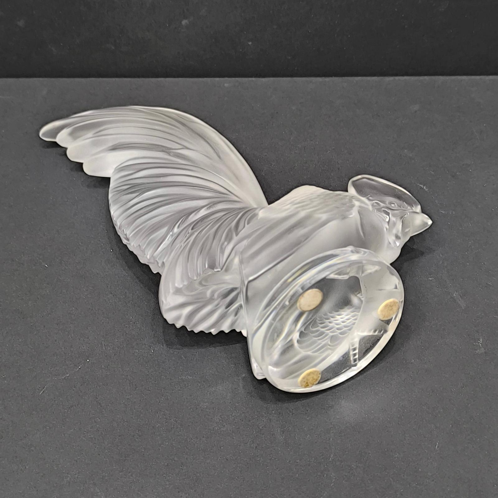 Iconic Sculpture Coq Nain, Rooster, Designed by R. Lalique, France For Sale 1