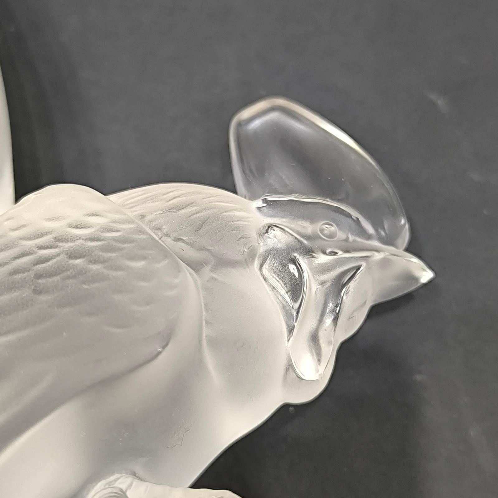 Iconic Sculpture Coq Nain, Rooster, Designed by R. Lalique, France For Sale 2