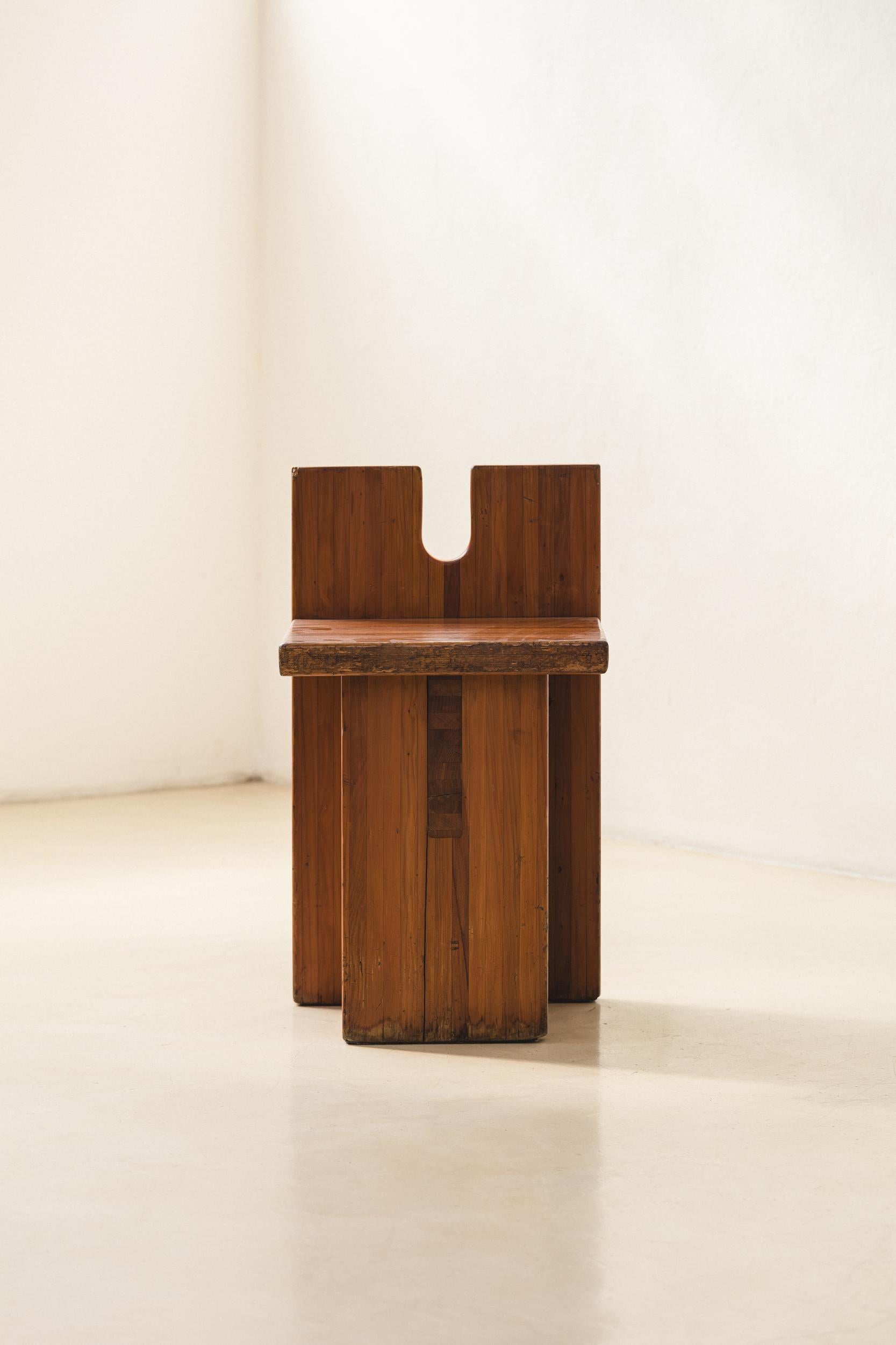 Fin du 20e siècle Tabouret brésilien emblématique Sesc Pompeia de Lina Bo Bardi, 1979-1980 en vente