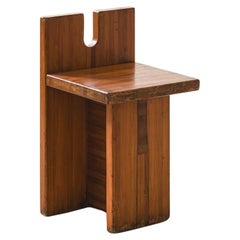 Sgabello Iconic Sesc Pompeia, di Lina Bo Bardi, 1979-1980, metà del secolo scorso, Brasile