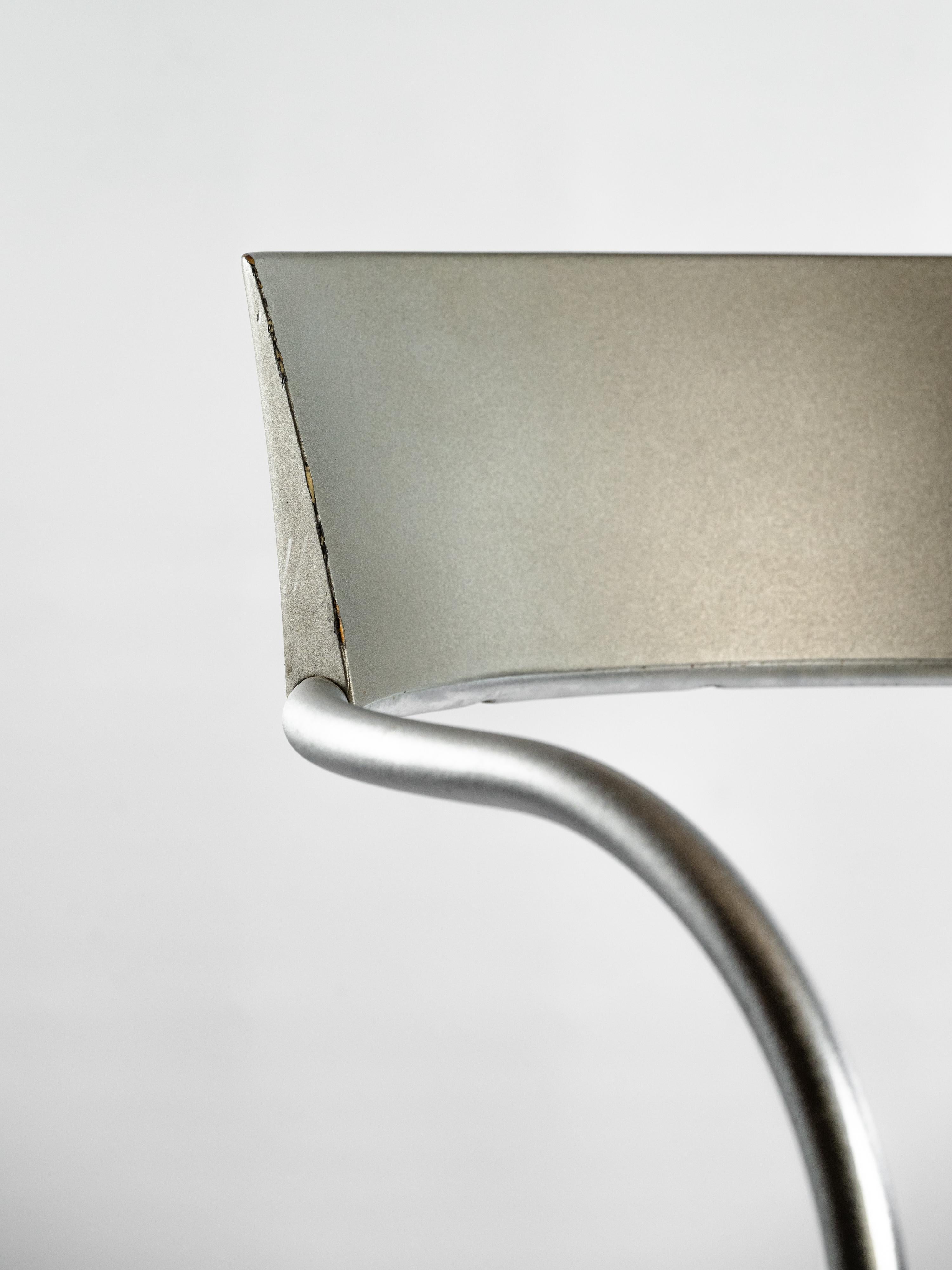 Iconic set of 4 Techno Chairs designed by Philippe Starck for L'Oréal For Sale 5