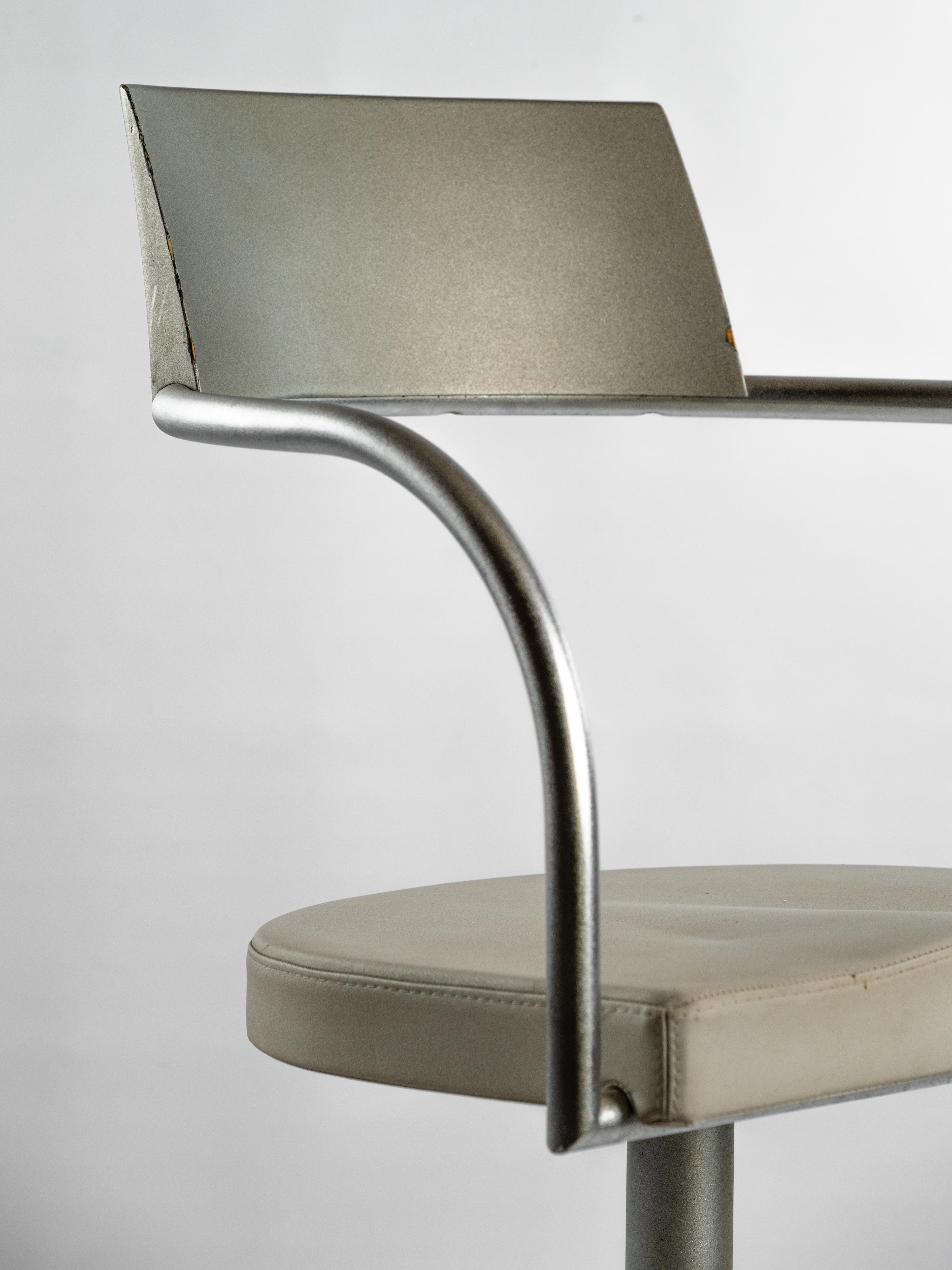 Iconic set of 4 Techno Chairs designed by Philippe Starck for L'Oréal For Sale 6