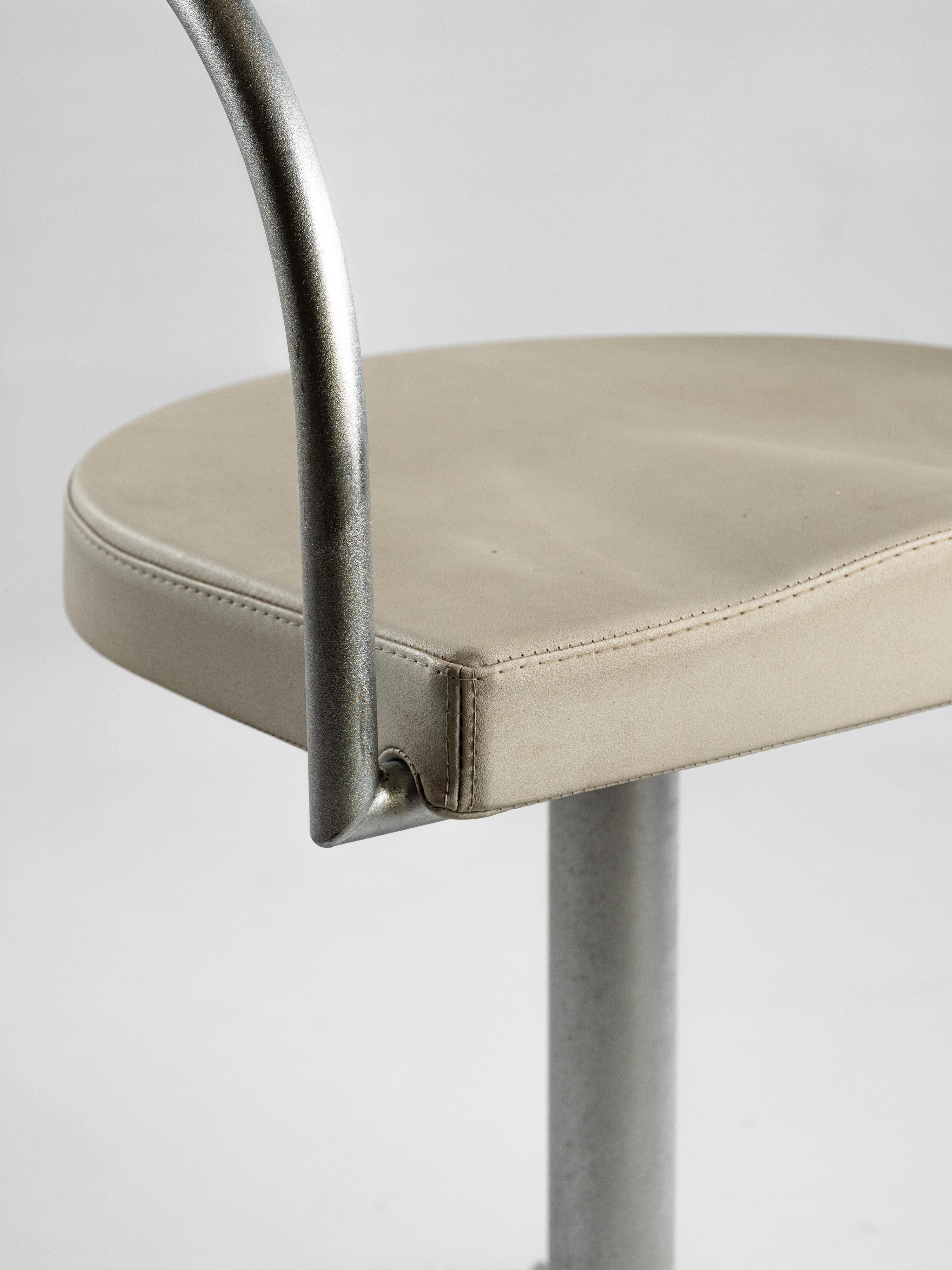 Post-Modern Iconic set of 4 Techno Chairs designed by Philippe Starck for L'Oréal For Sale