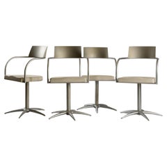 Set icónico de 4 Sillas Techno diseñadas por Philippe Starck para L'Oréal