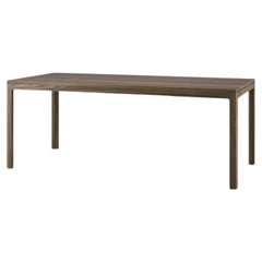 Hand-Crafted Modern Dining Table in Oak Wood, Customizable, Customizable