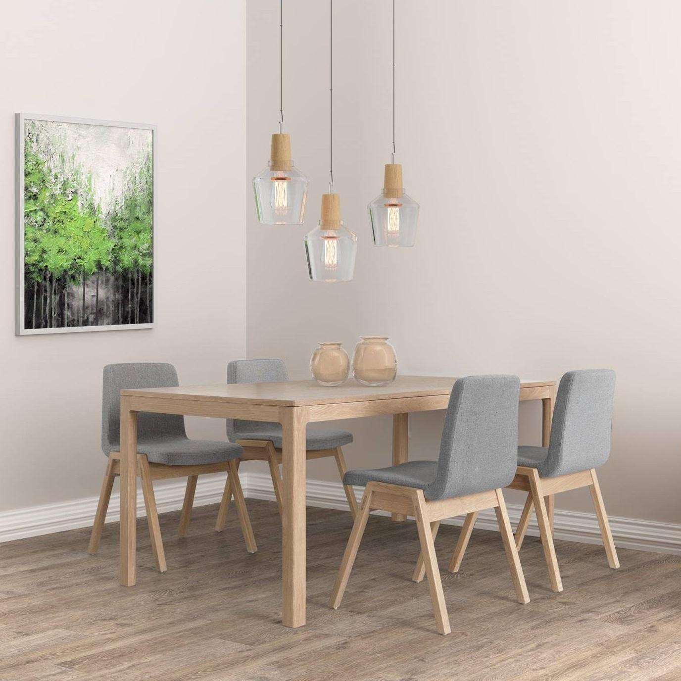 Contemporary Iconic Shape Dining Table Offered in Wood  For Sale