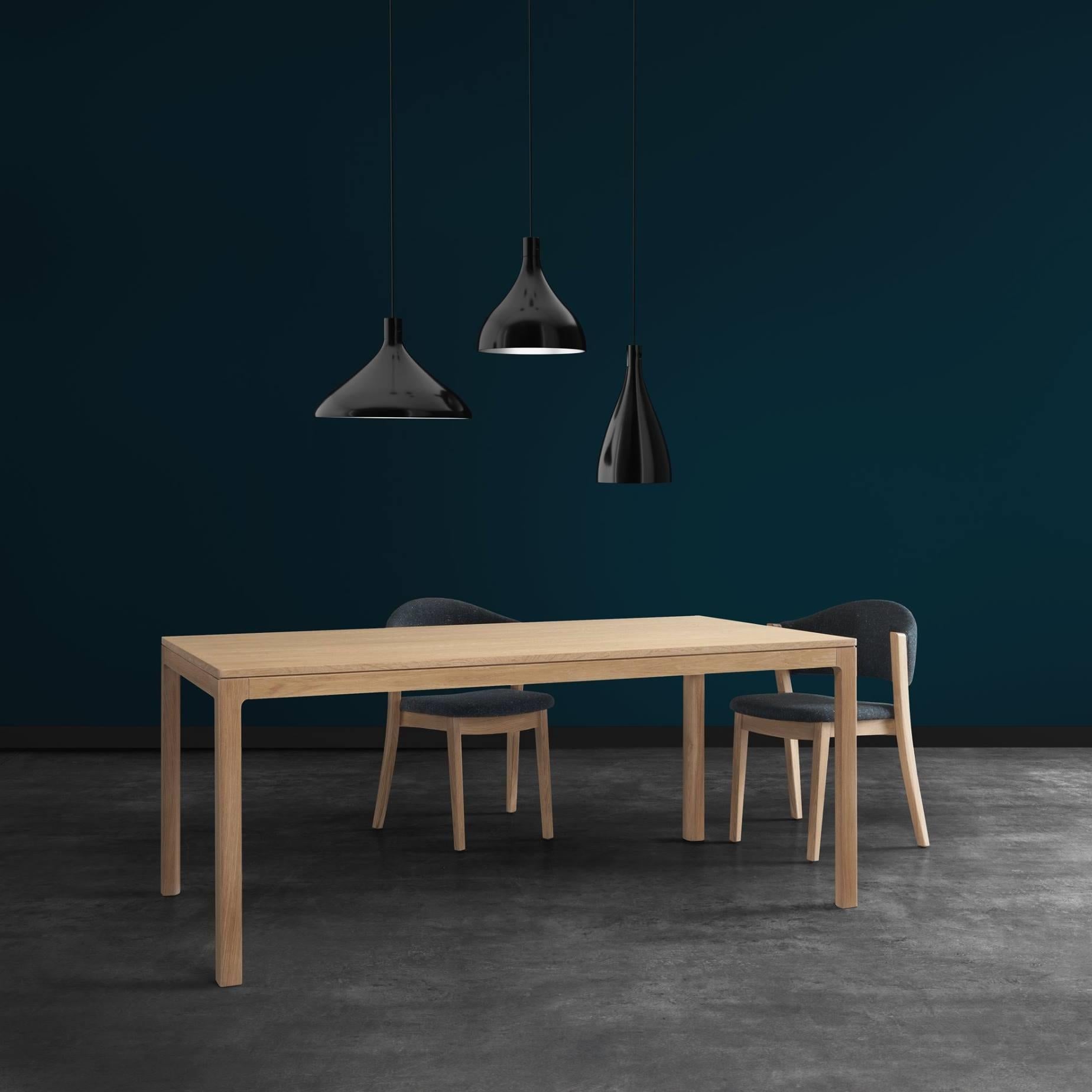 Iconic Shape Dining Table Offered in Wood  For Sale 1