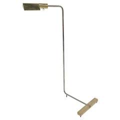 Iconic Signed Cedric Hartman Adjustable Floor/Reading Lamp in Brass