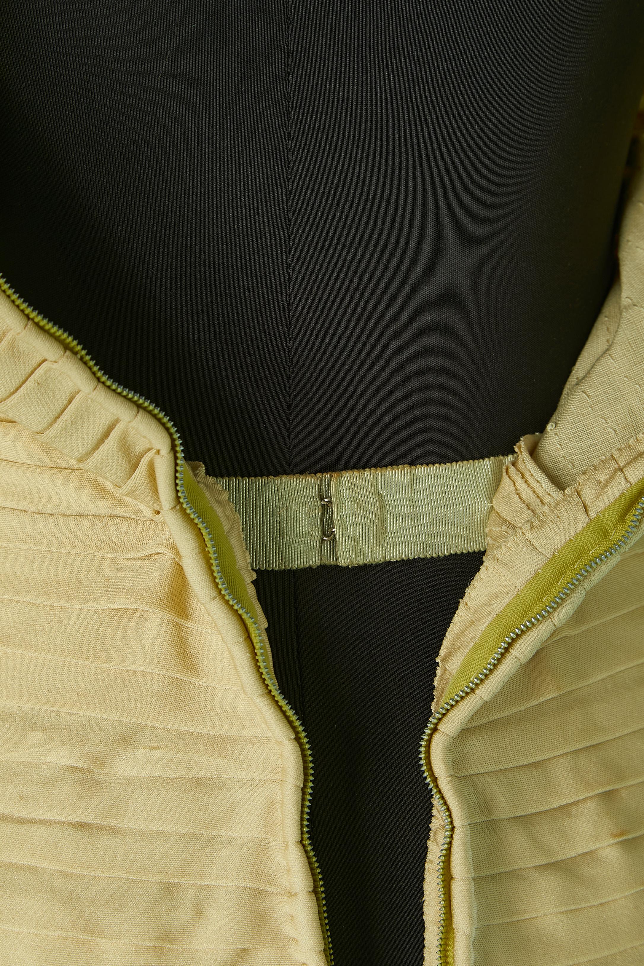 Robe de soirée Lanvin Paris 1944 iconique drapée et plissée en jersey de soie faite à la main en vente 7