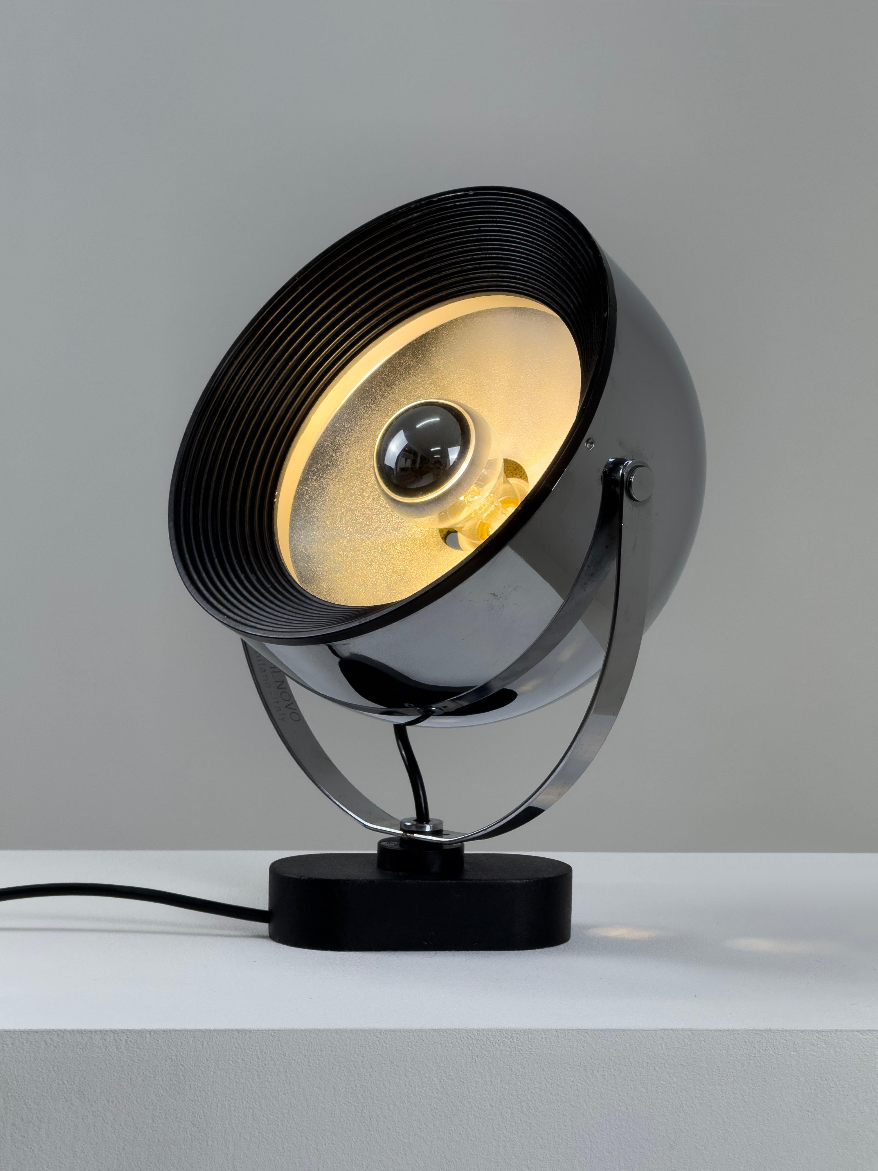 Mid-Century Modern Iconic Sistema Trepiù table lamp by G.Aulenti and L.Castiglioni for Stilnovo