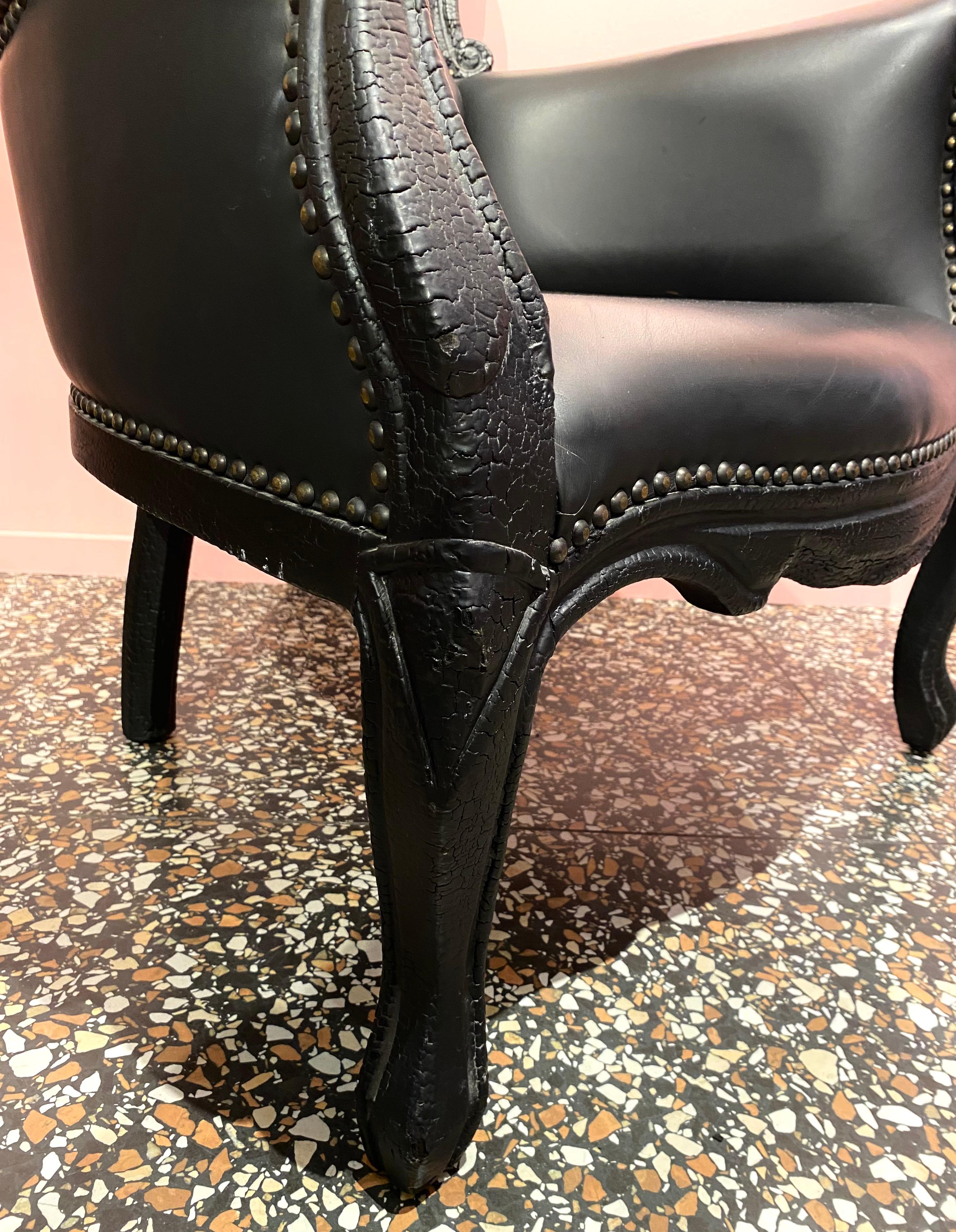 Leather Iconic Smoke Chairs by Maarten Baas for Moooi, 2000s