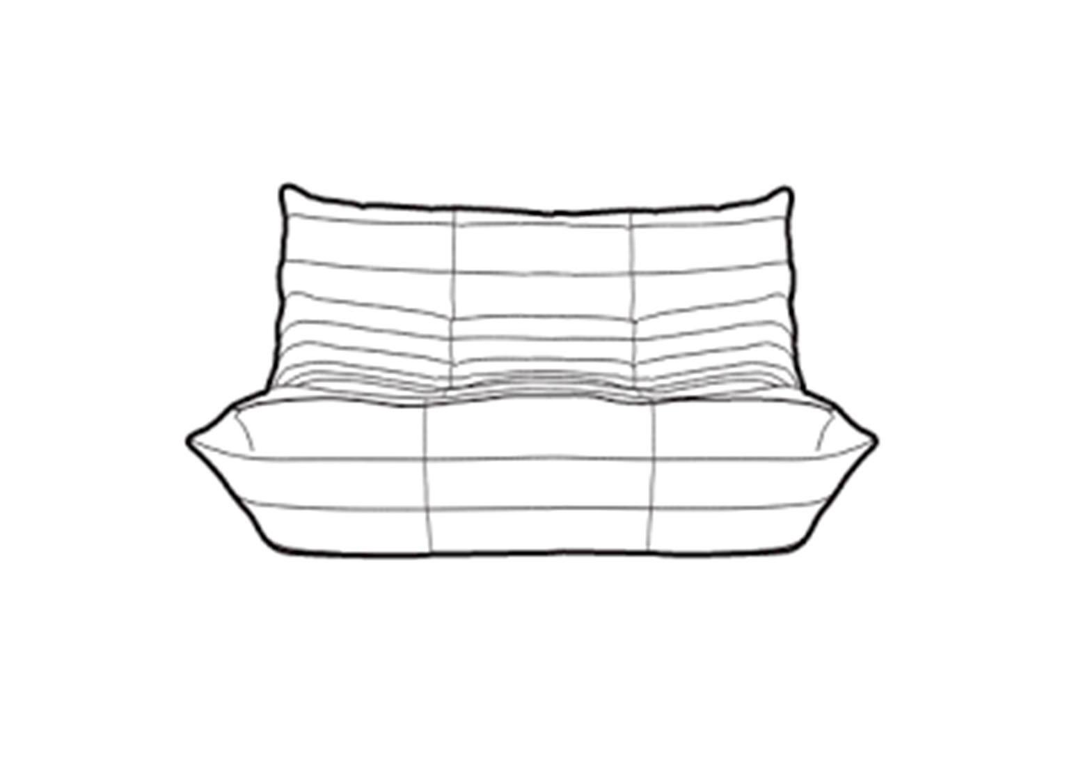 European Iconic Sofa Togo in Black 