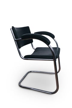 Iconic SP9 Chrome Cantilever Chair by PEL 'Practical equipment ltd' bauhaus