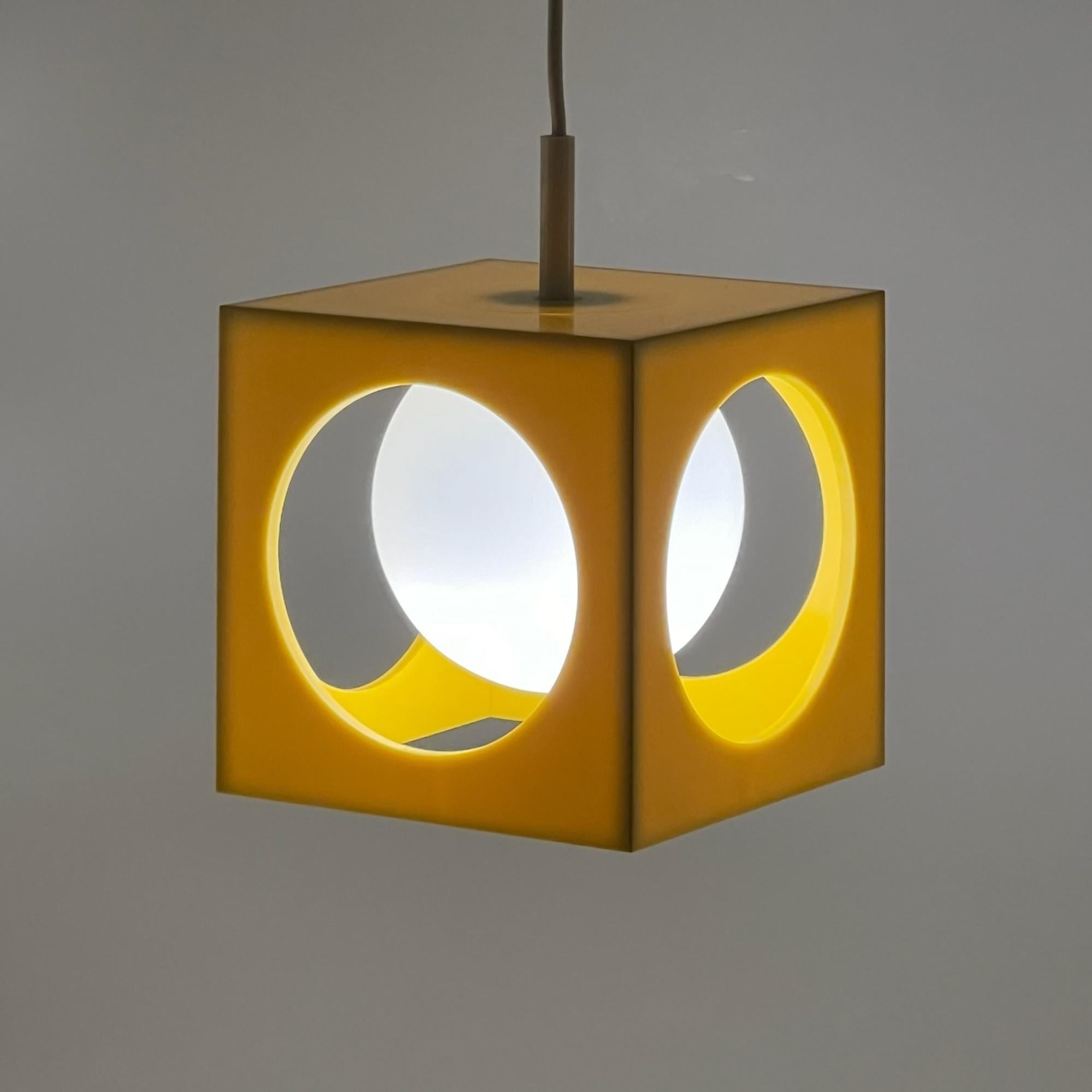 Glass Iconic Space Age Lamp by Richard Essig - Avantgarde Design from the 1970s For Sale