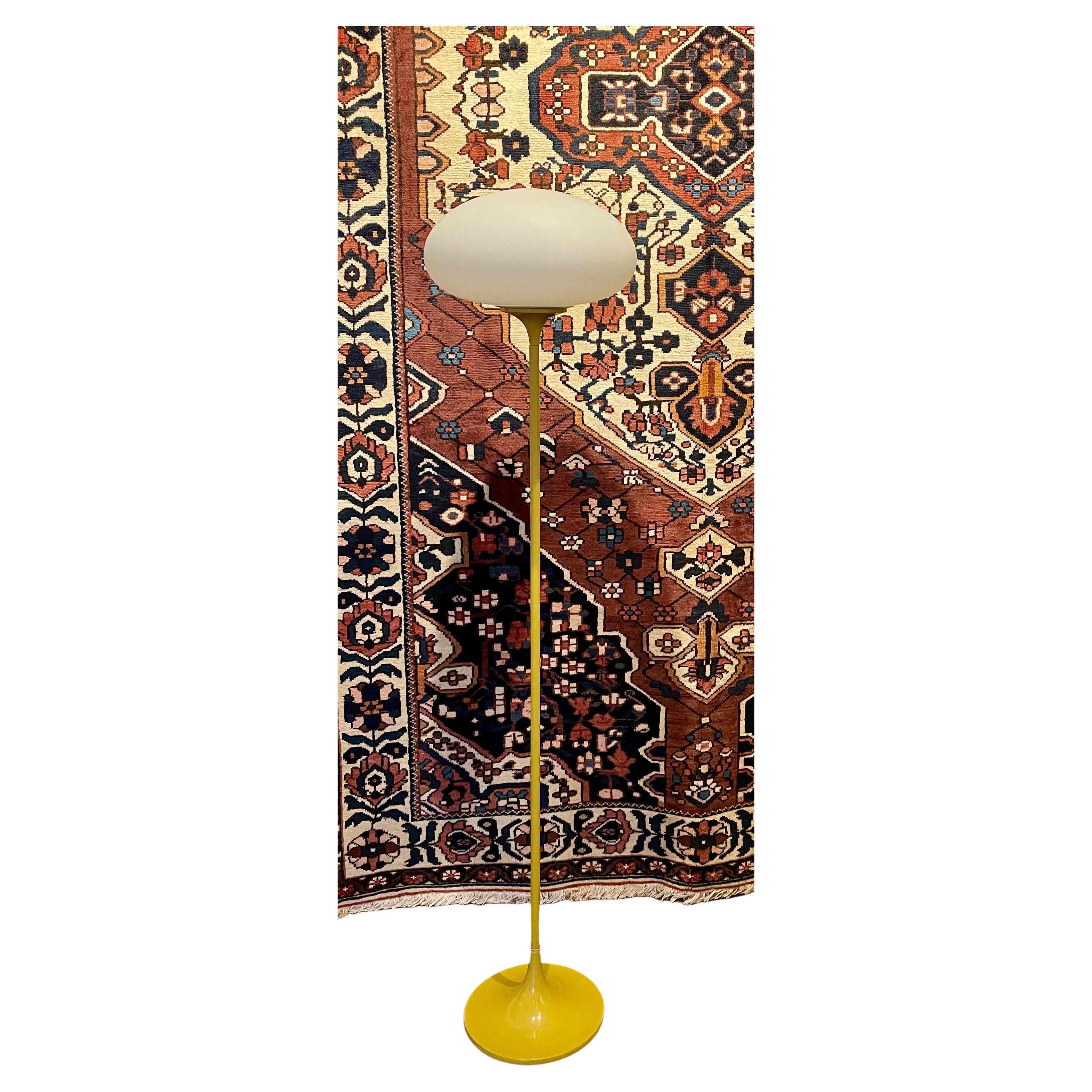 Iconic Space Age Laurel Lighting Mushroom Floor Lamp in Lemon