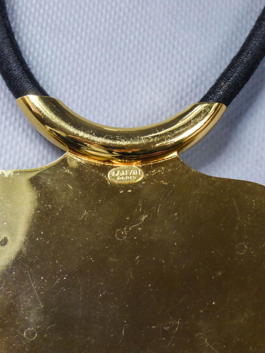 Iconic Space Age Necklace by Lanvin Circa 1970 For Sale 5