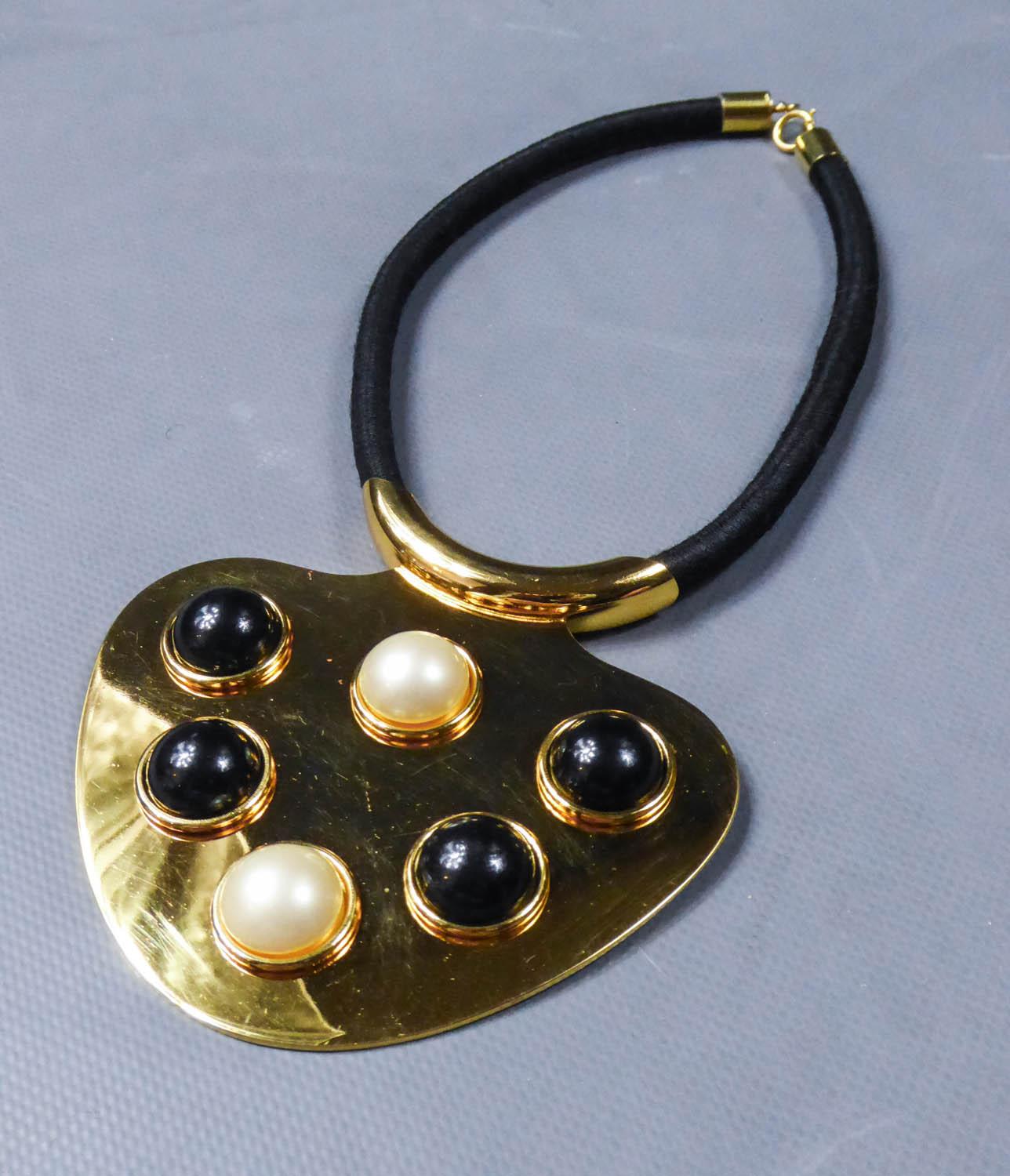 Iconic Space Age Necklace by Lanvin Circa 1970 For Sale 6