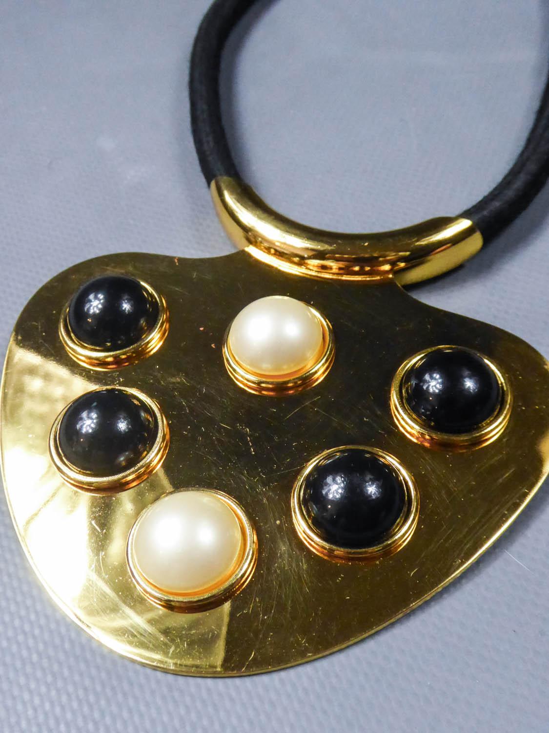 Iconic Space Age Necklace by Lanvin Circa 1970 For Sale 7