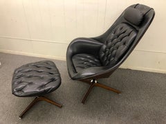 Fauteuil et ottoman iconiques de George Mulhauser pour Plycraft:: version Space Age