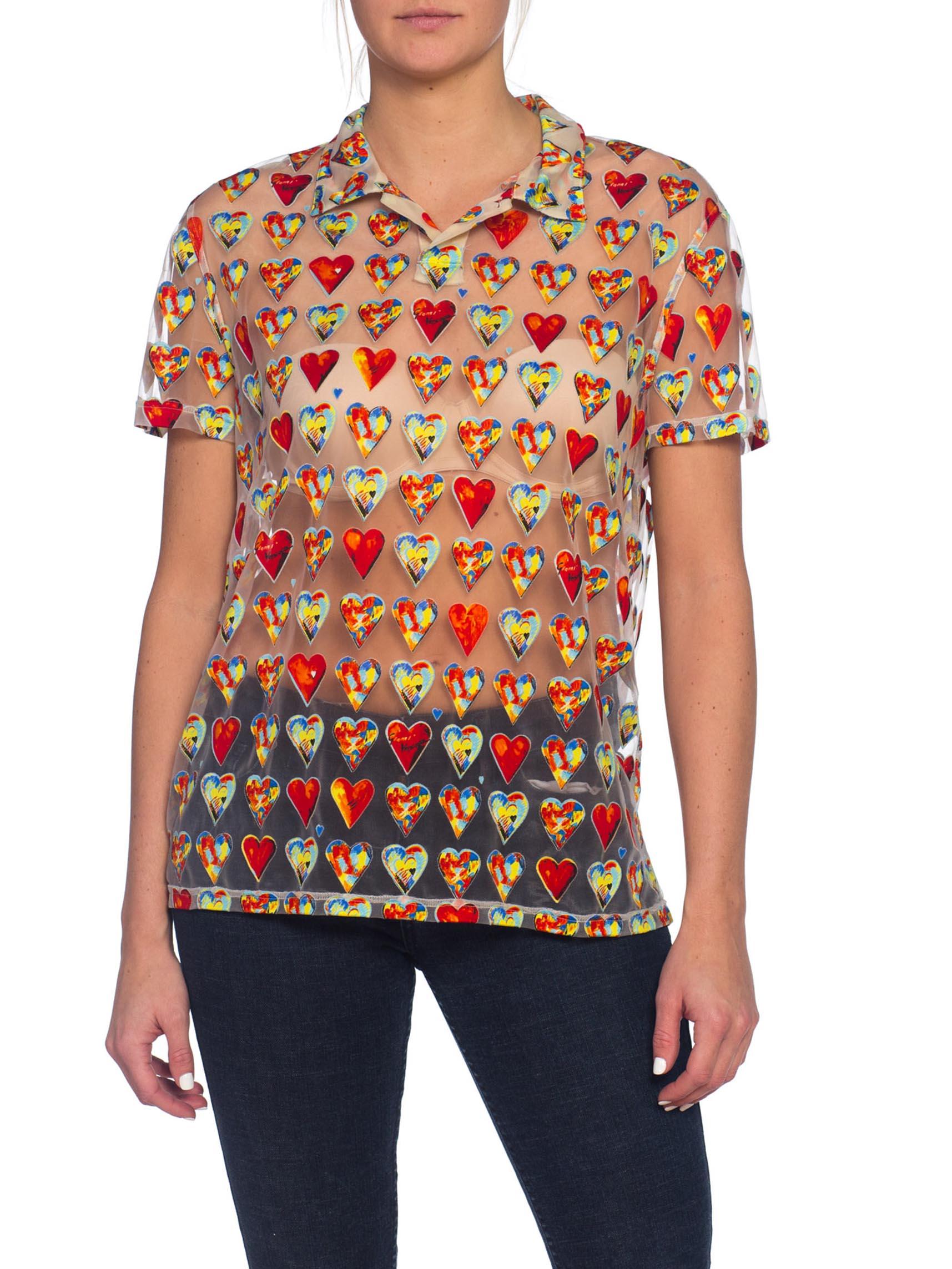 versace heart shirt