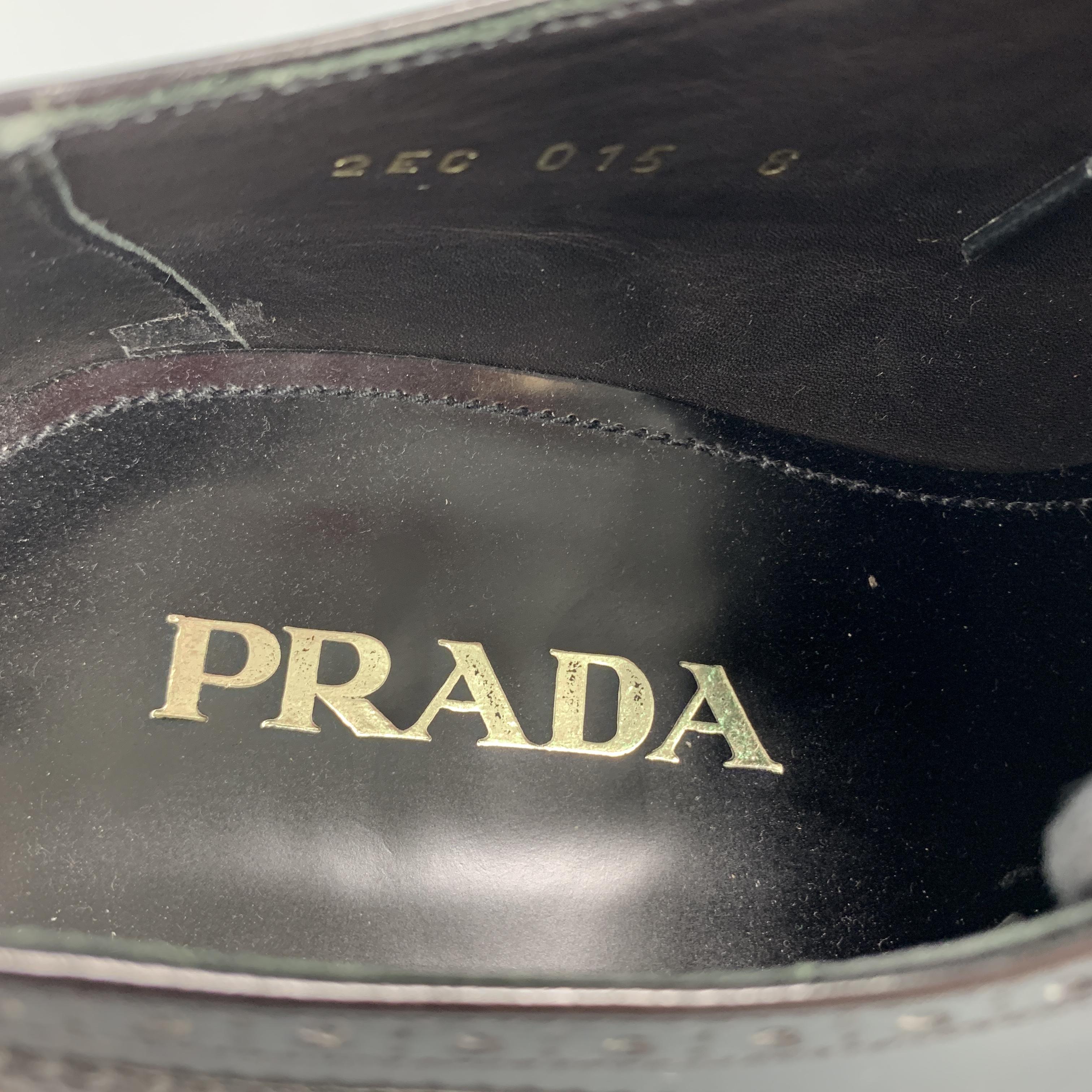 Men's Iconic Spring Summer 2011 Collection PRADA brogues come in burgundy and tan brow
