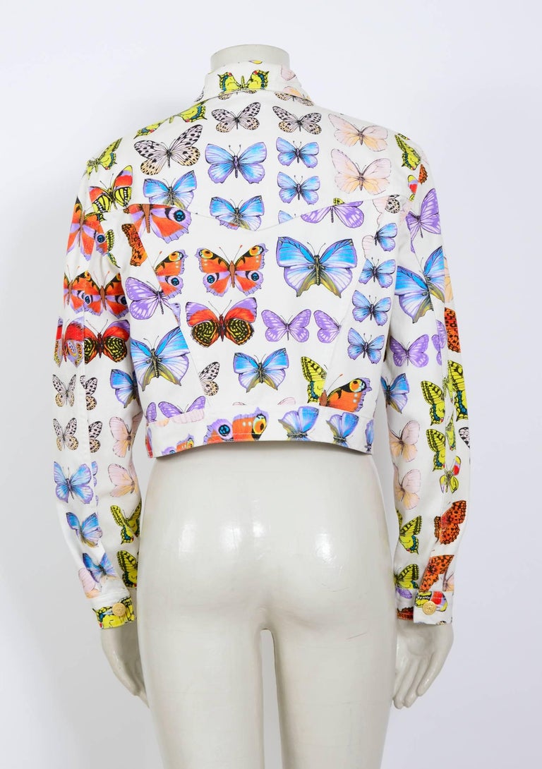 Versace jeans signature butterfly print jacket, S / S 1995 ...