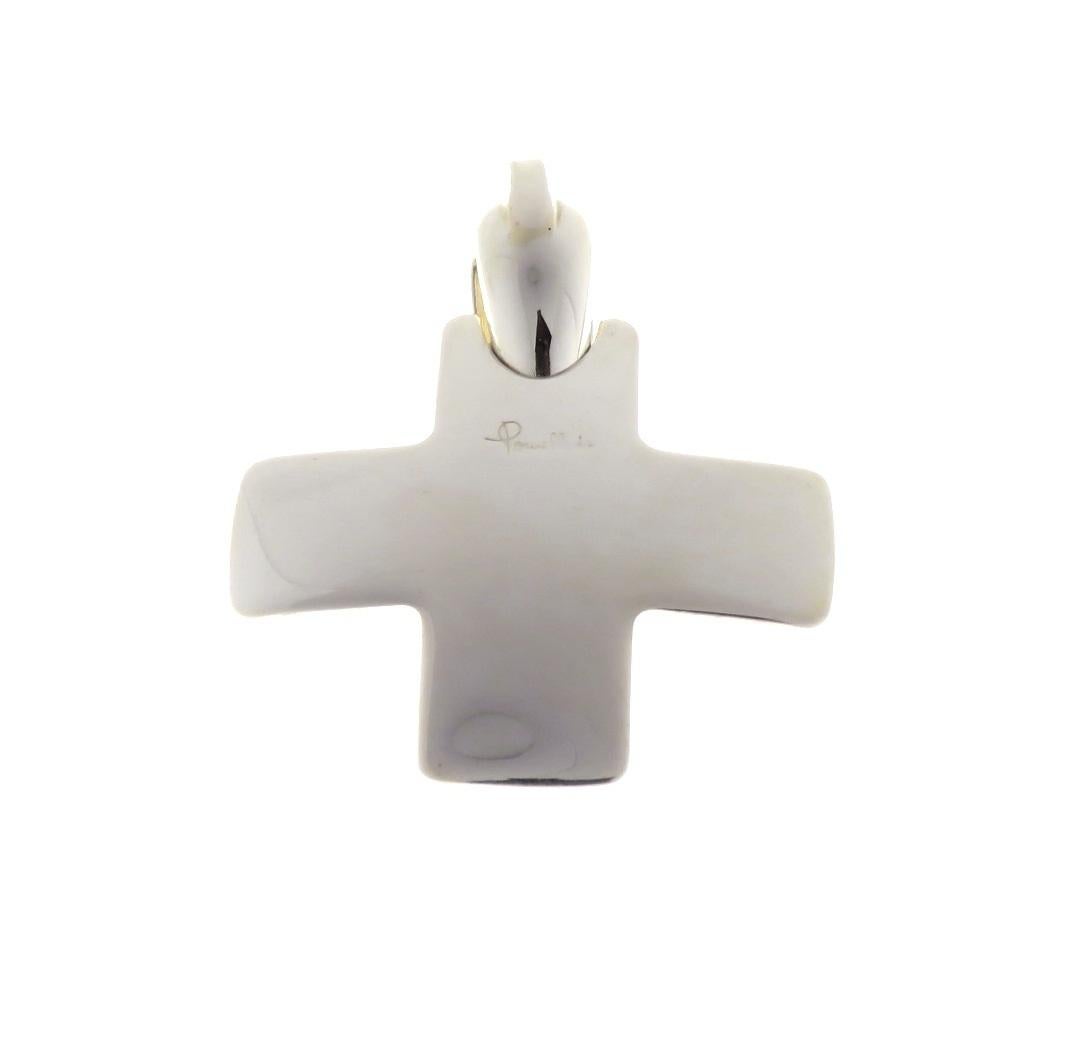 Contemporary Iconic Sterling Silver Pomellato Cross Pendant Handcrafted in Italy