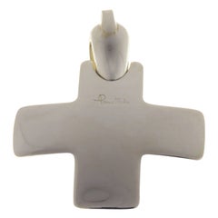 Iconic Sterling Silver Pomellato Cross Pendant Handcrafted in Italy