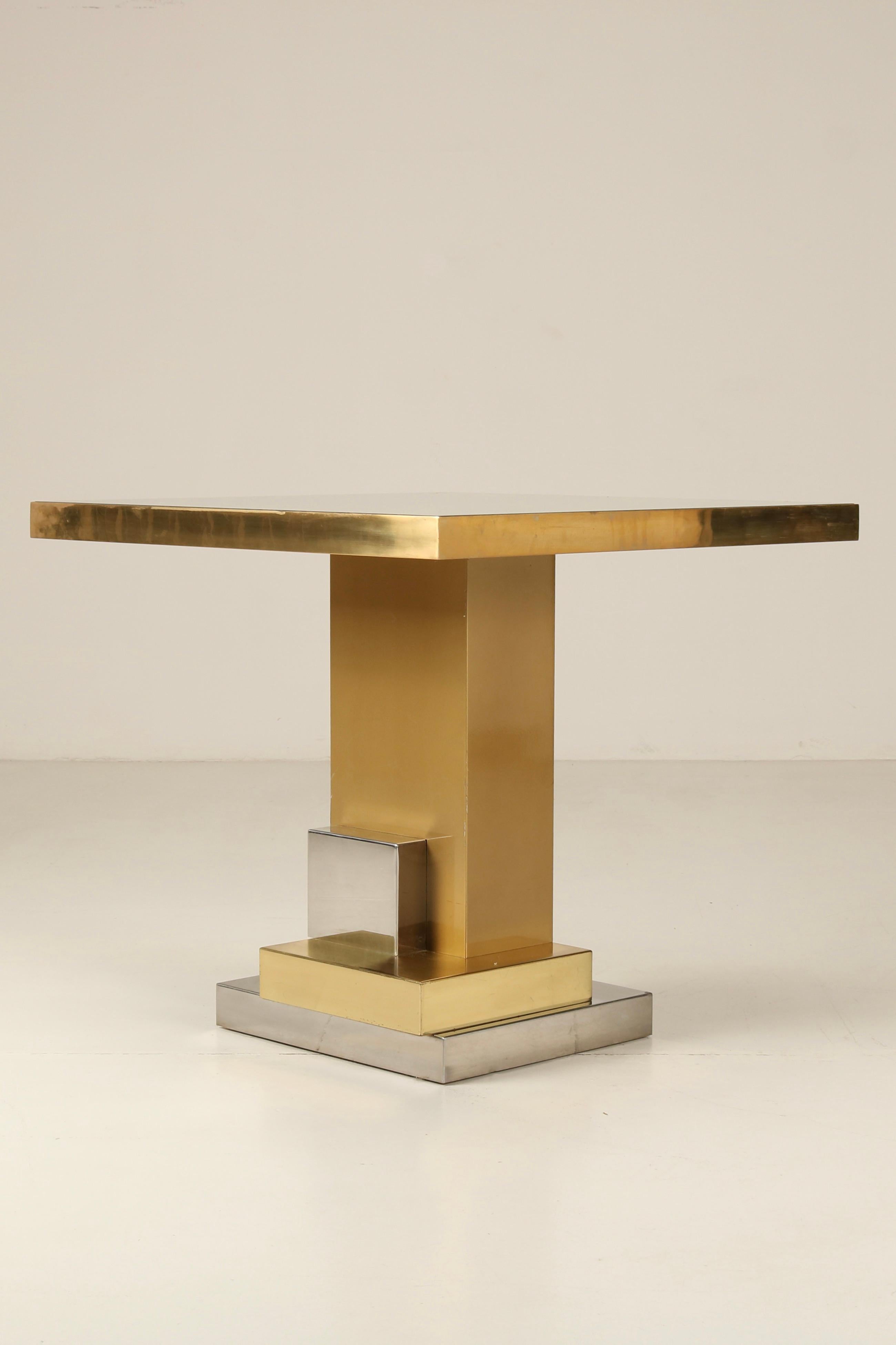 Metal Iconic table by Ferruccio Laviani for Dolce&Gabbana Gold Restaurant in Milan For Sale