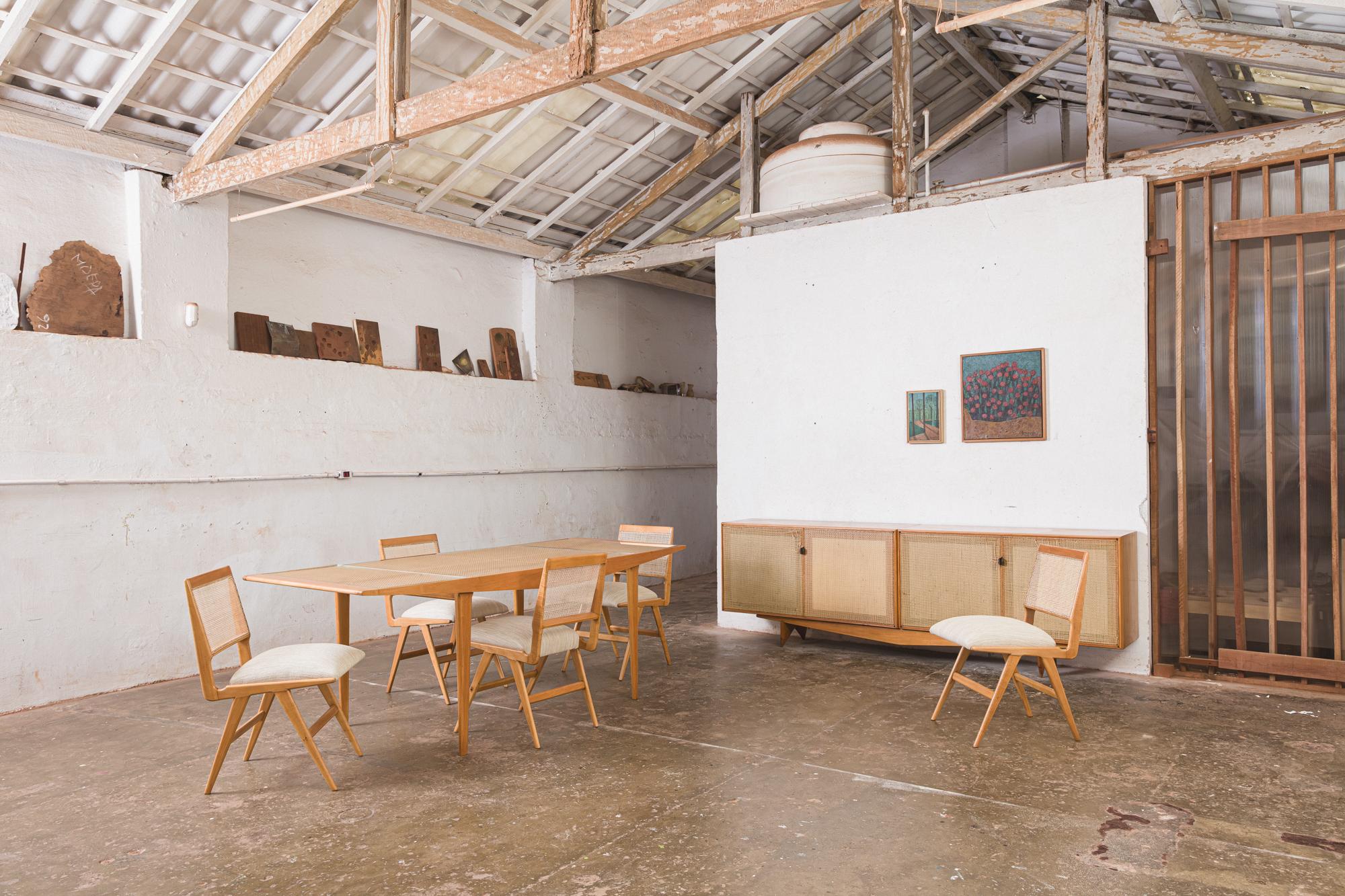 Cane Iconic Table by Martin Eisler For Sale