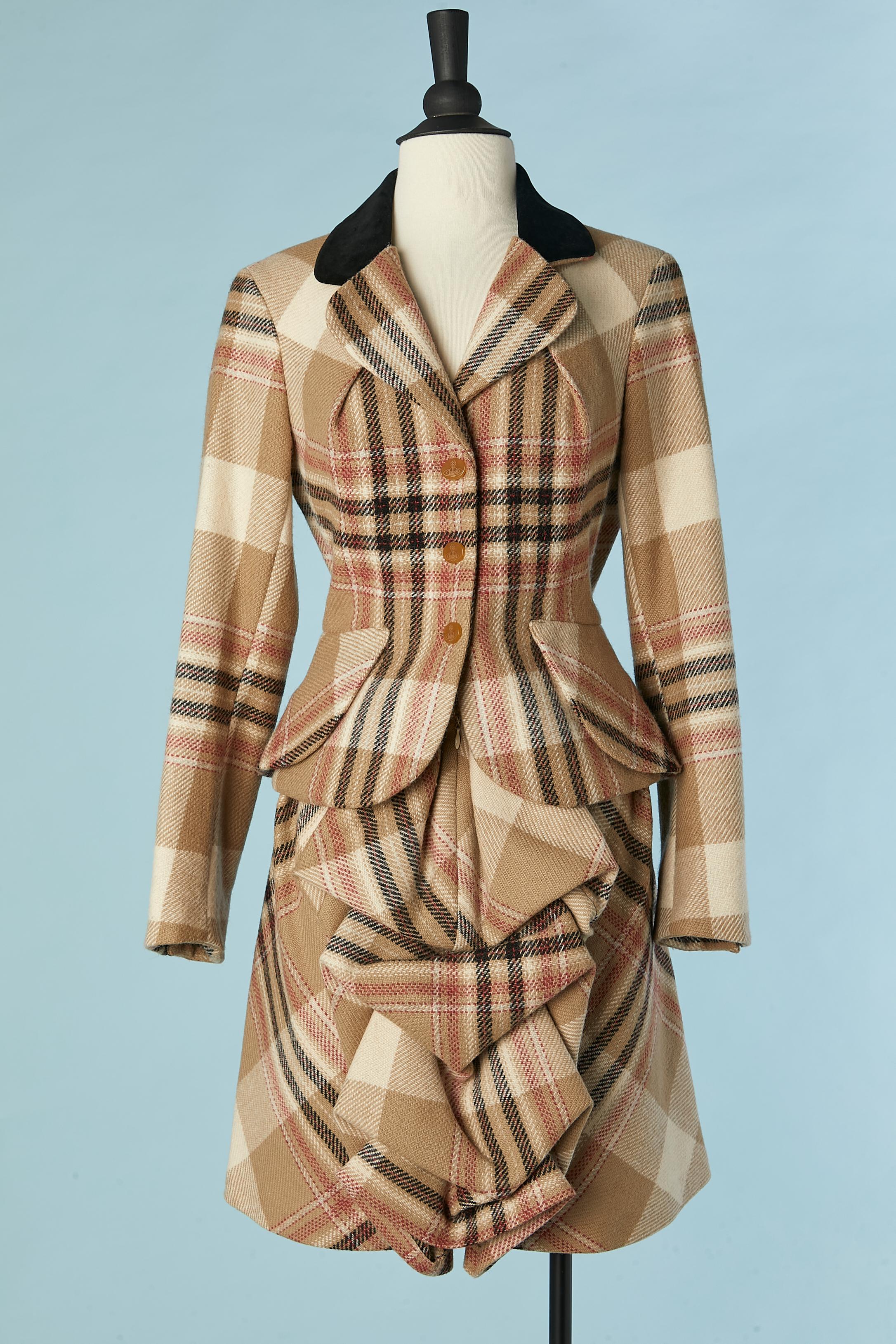 Iconic Tartan skirt-suit with 