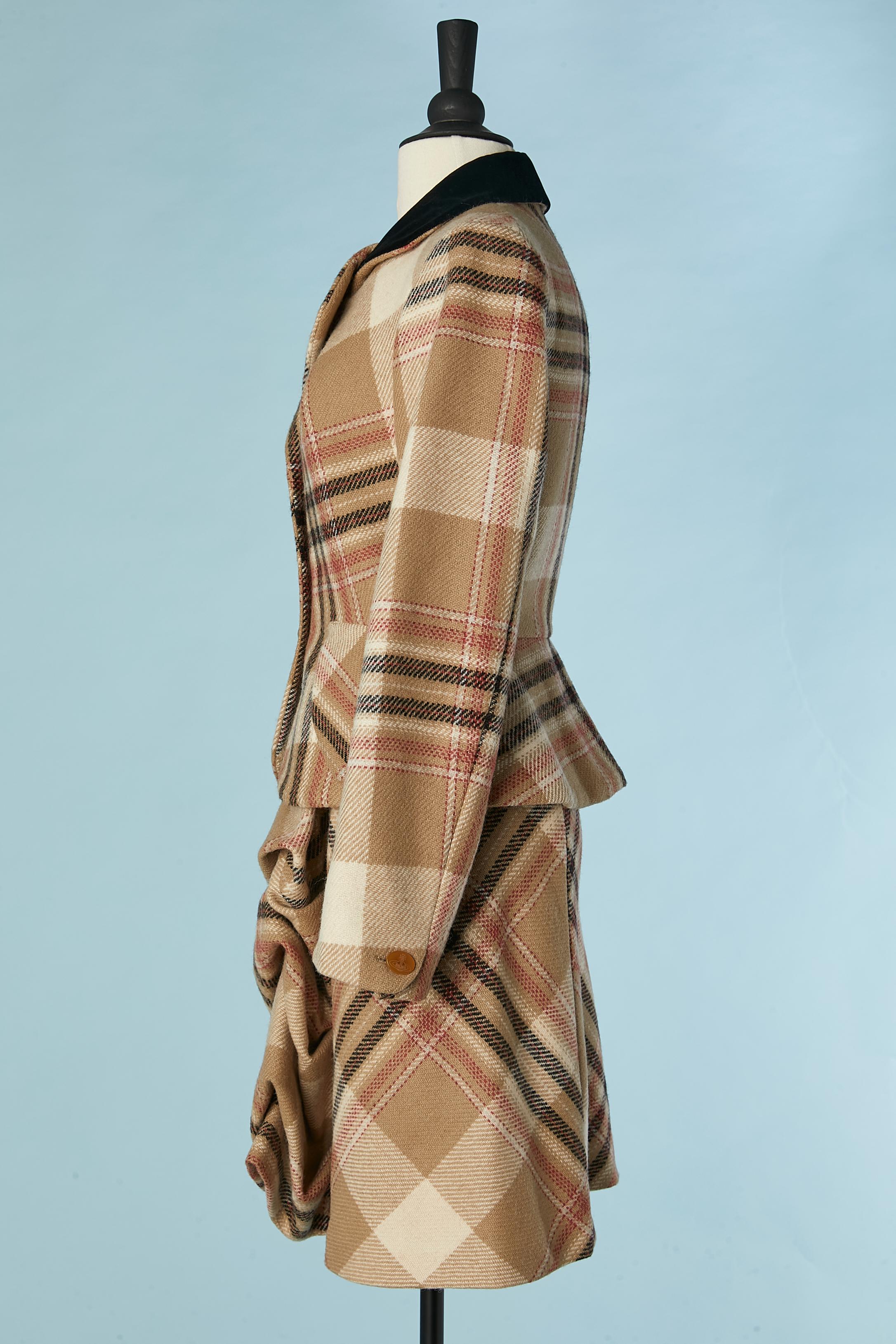 Combinaison jupe emblématique en tartan avec « faux-cul » sur la jupe Vivienne Westwood  en vente 1