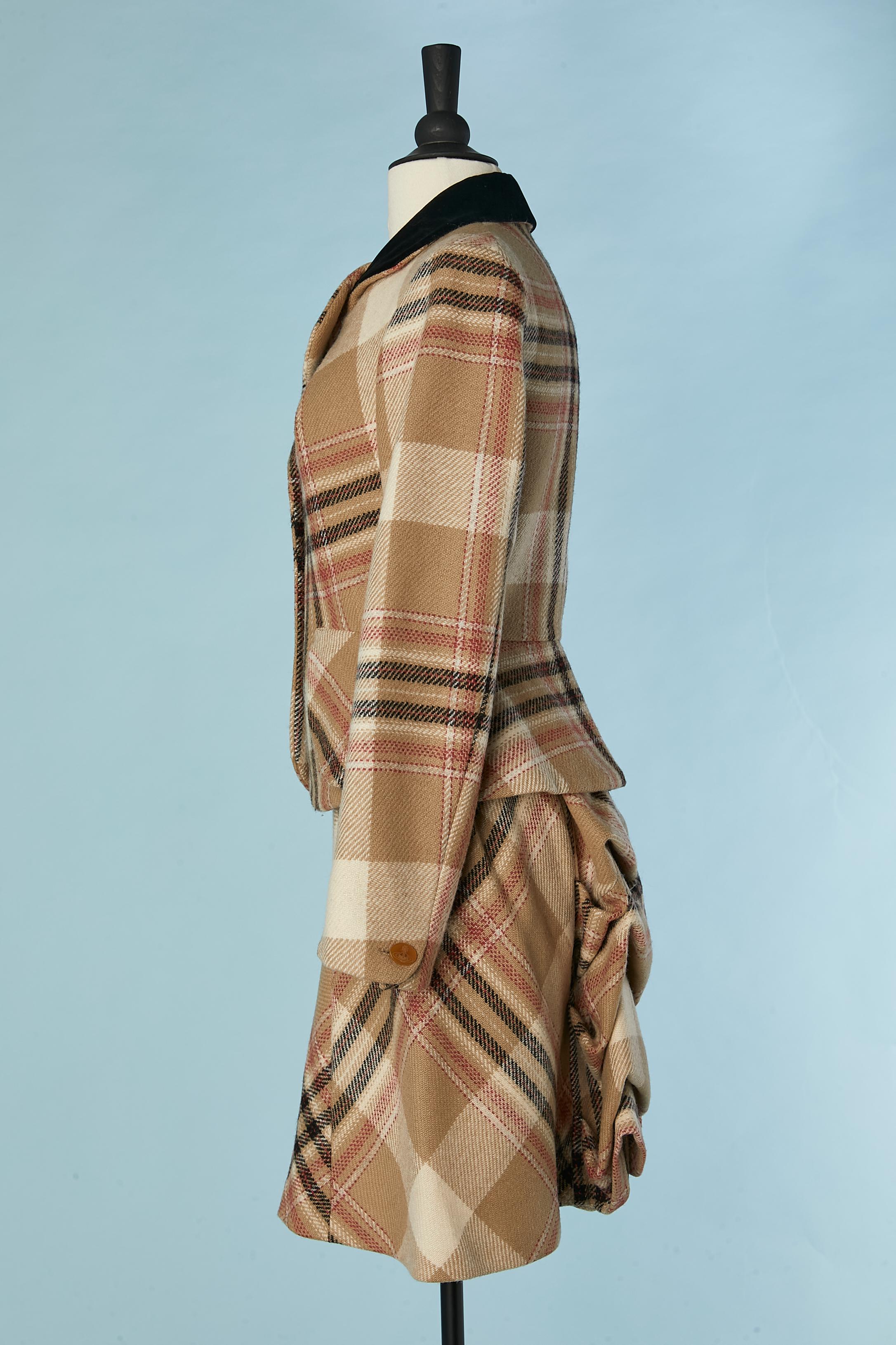 Combinaison jupe emblématique en tartan avec « faux-cul » sur la jupe Vivienne Westwood  en vente 3