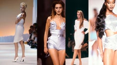 Iconic Thierry Mugler Archival SS1989 Les Atlantes Stingray Dress Sexy