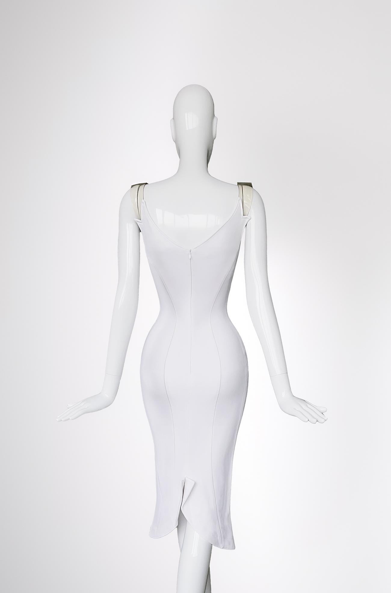 Iconic Thierry Mugler Archival SS1989 Les Atlantes Stingray Dress Sexy For Sale 5