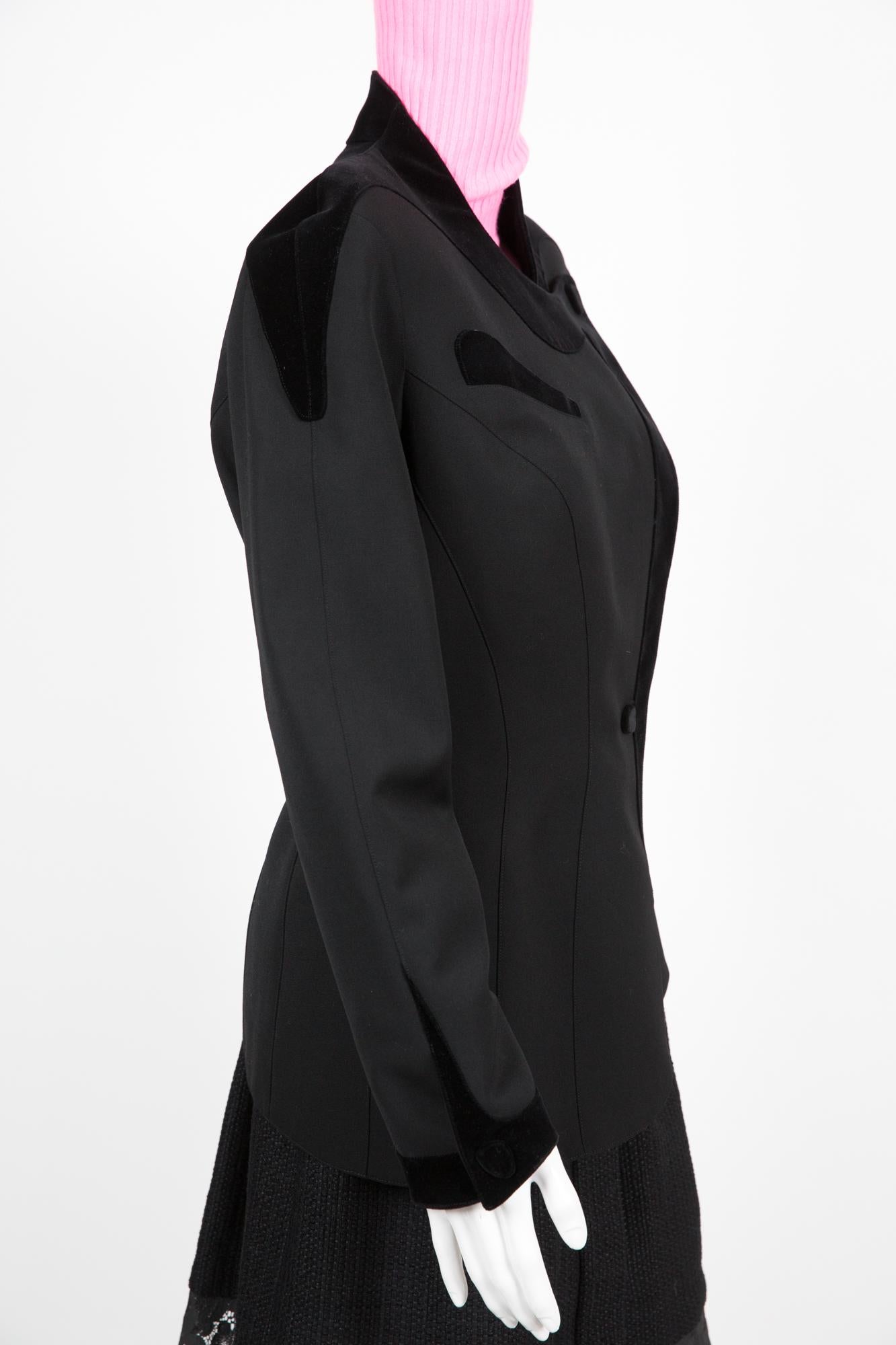 Iconic Thierry Mugler Black Jacket  In Good Condition In Paris, FR