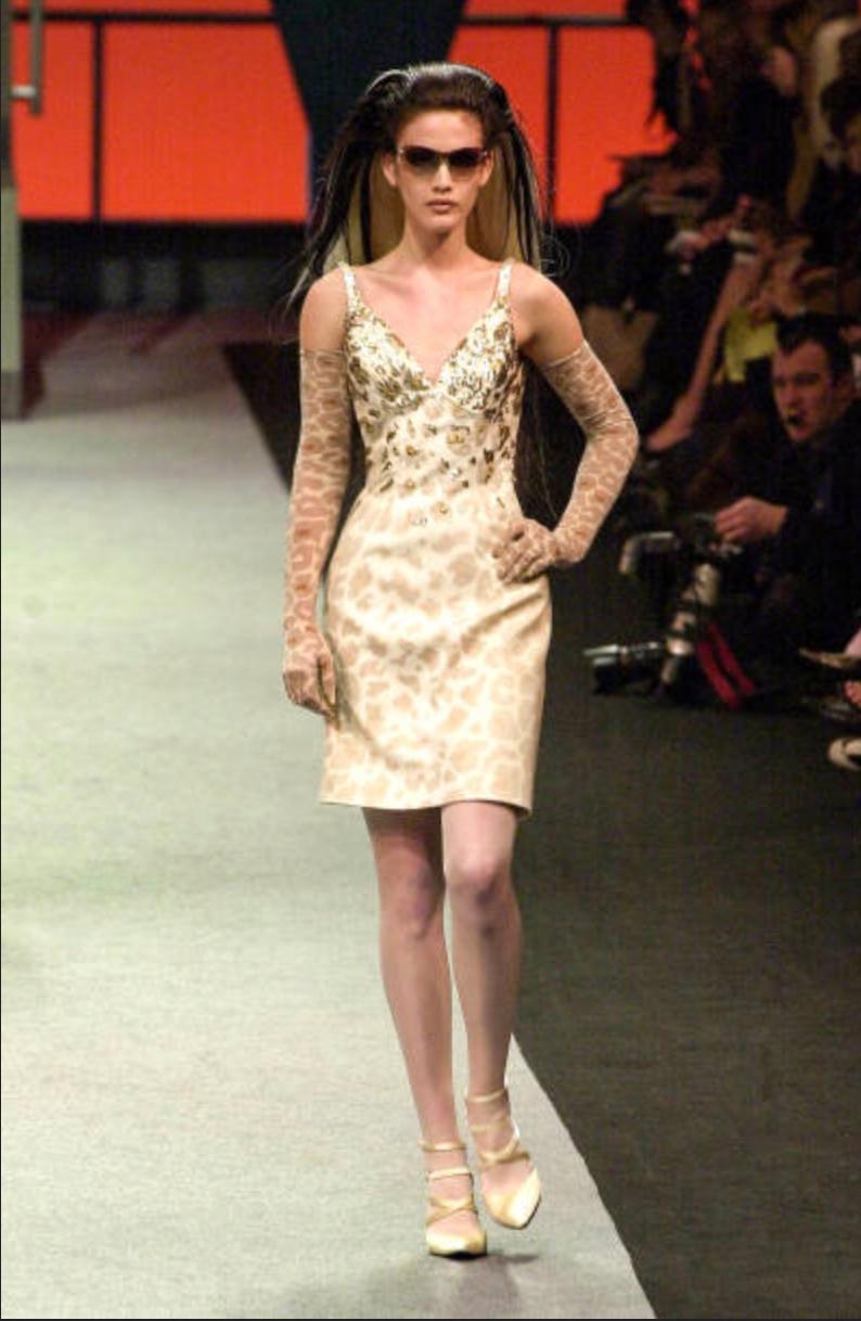 Thierry Mugler Couture - Robe de défilé Leo rare, automne-hiver 2001 en vente