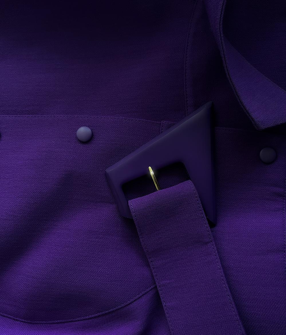 Iconico abito Thierry Mugler FW 1988 / 89 Les Infernales Rare Purple in vendita 4
