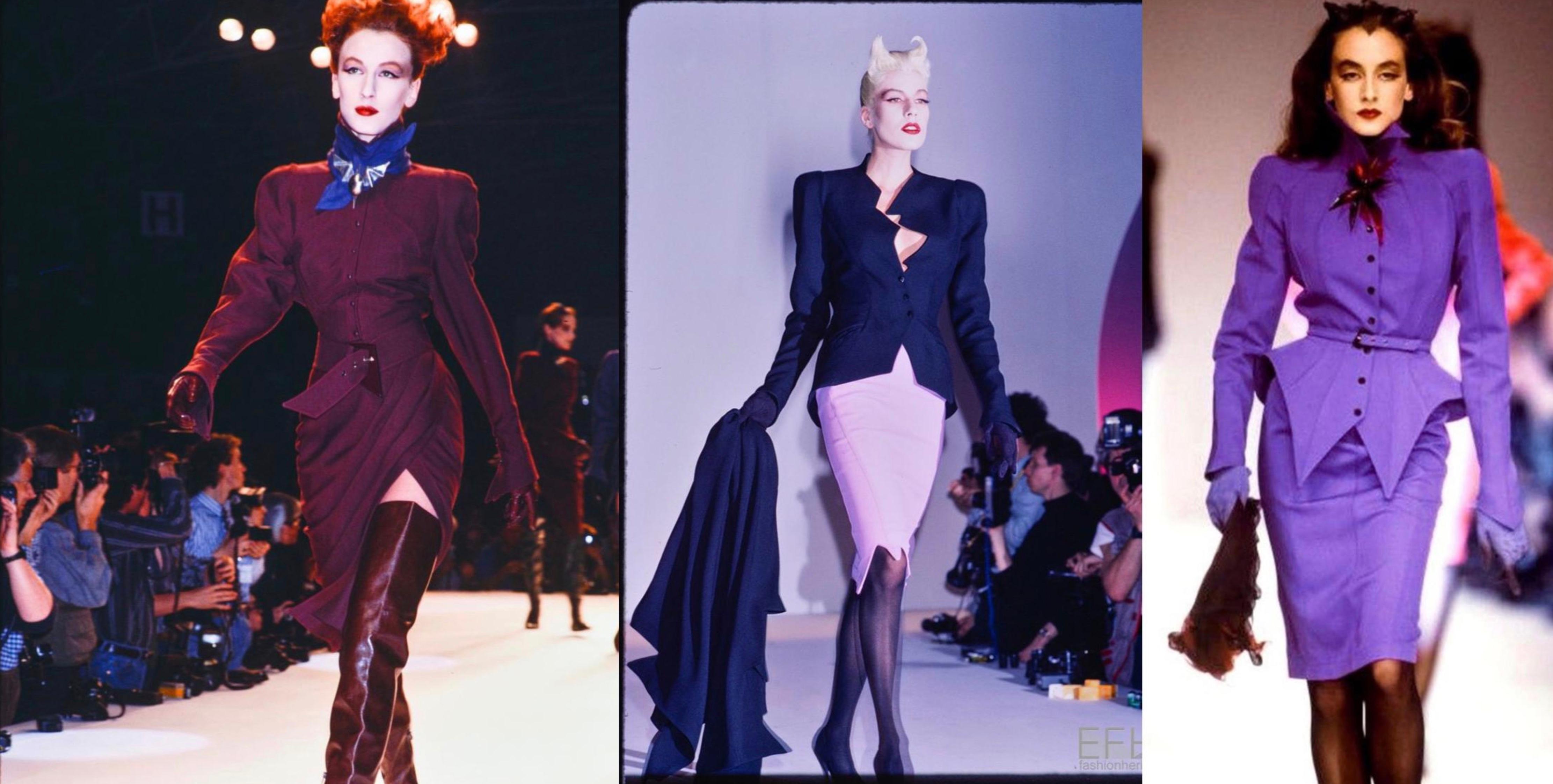 Women's Iconic Thierry Mugler FW 1988 / 89 Les Infernales Red Dress For Sale