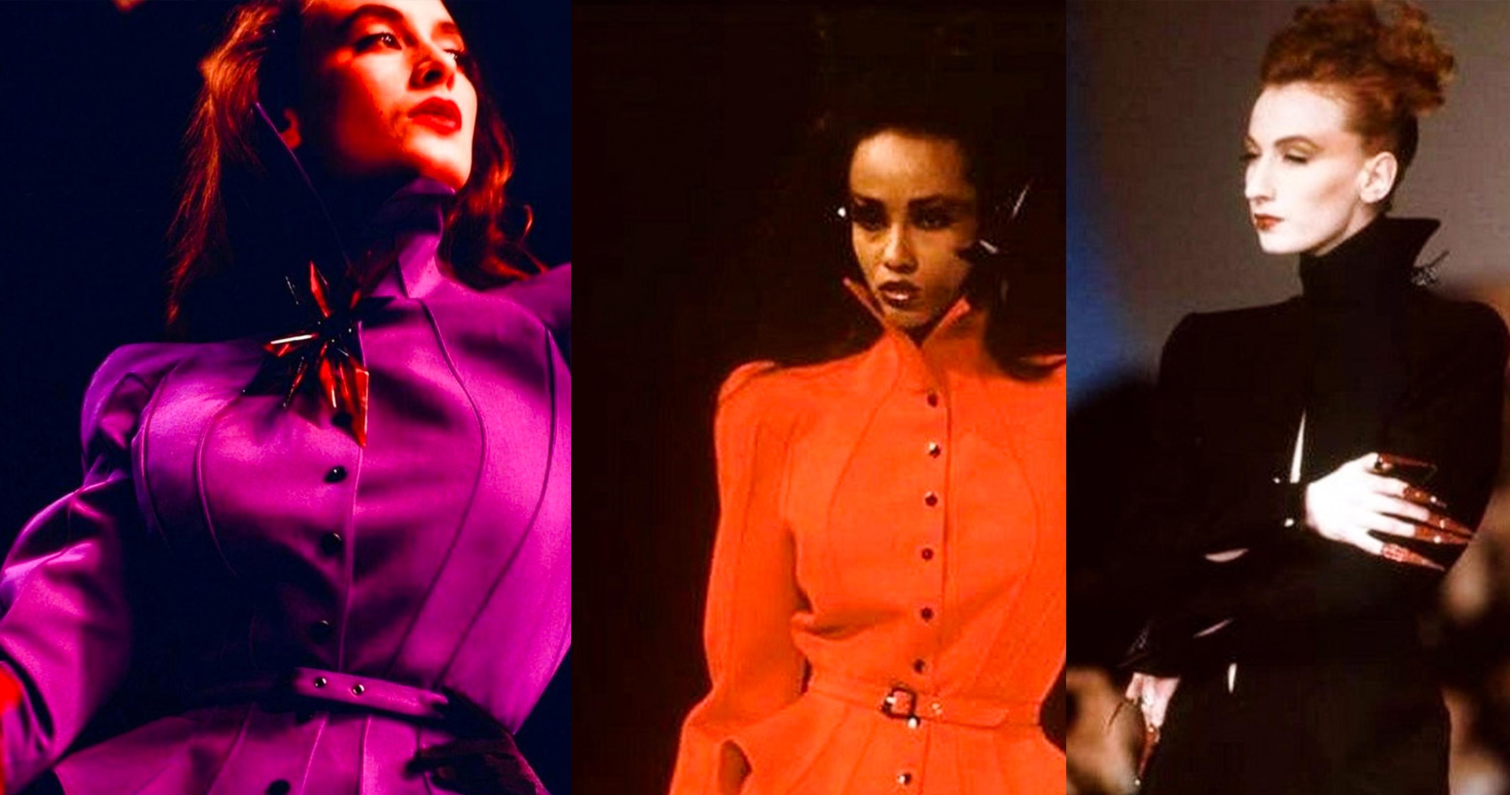 Ikonisches Thierry Mugler LES INFERNALES H/W 1988 Dramatisches schwarzes Anzug Ensemble im Angebot 1