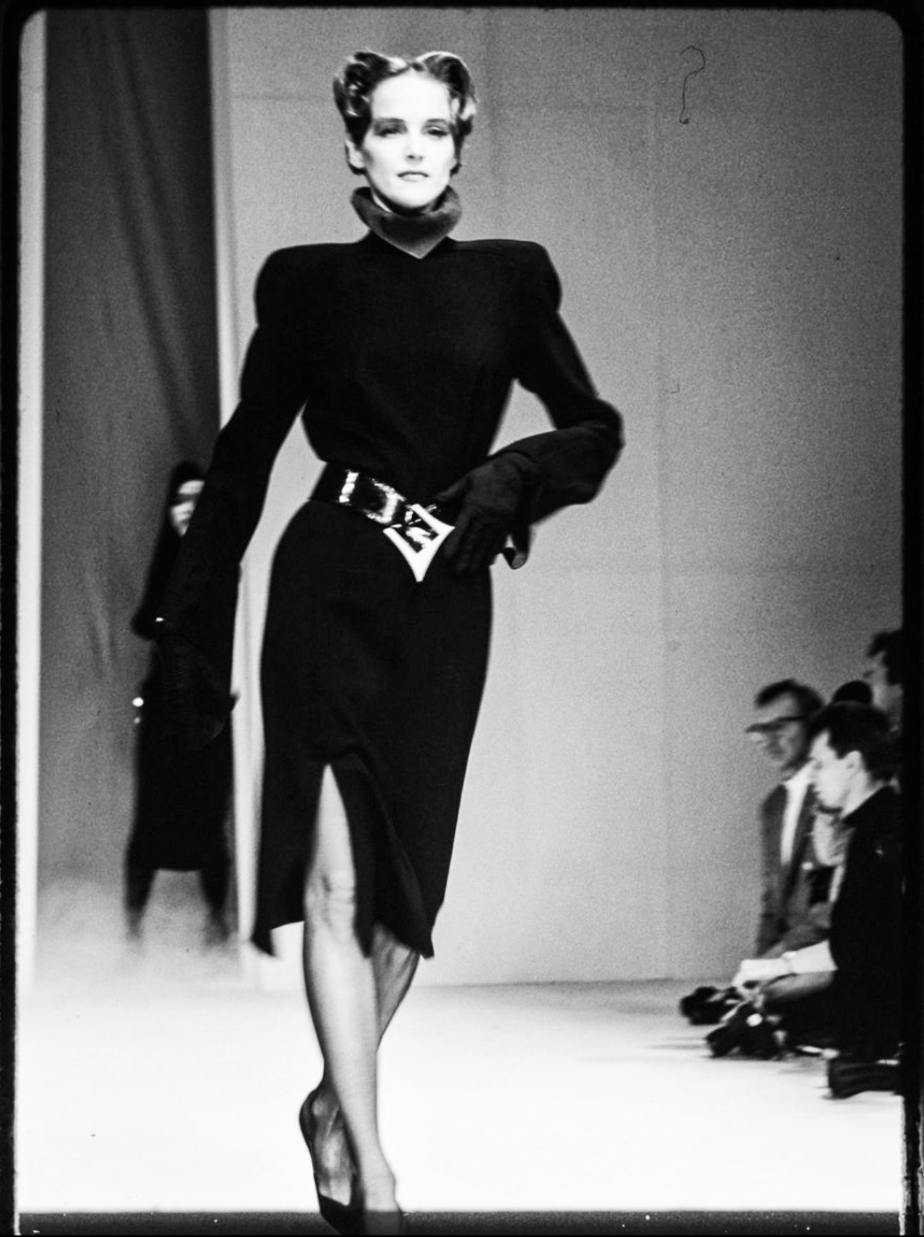 Iconic Thierry Mugler Les Infernales SHE DEVIL Runway Dress Black Red For Sale 4