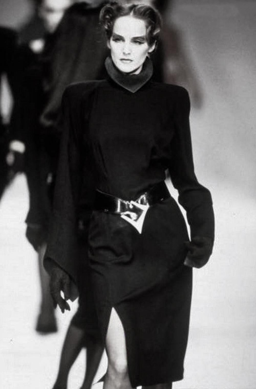 Iconic Thierry Mugler Les Infernales SHE DEVIL Runway Dress Black Red For Sale 5