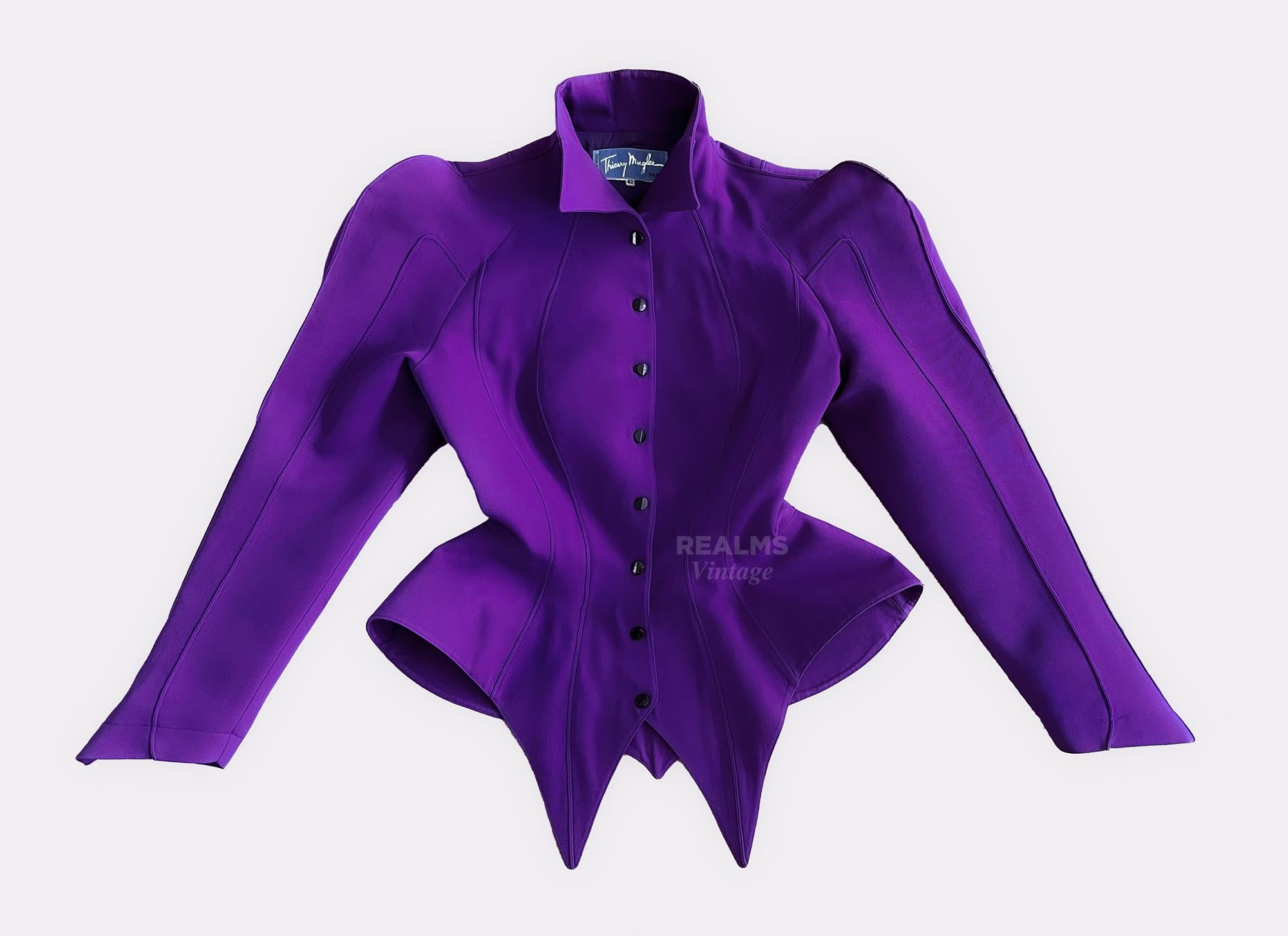 Iconic Thierry Mugler LES INFERNALES Suit 1988/89 Jacket Skirt For Sale 7