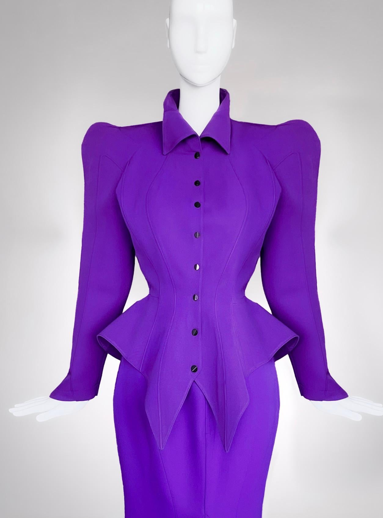 Thierry Mugler Tailleur jupe emblématique LES INFERNALES, 1988/89 Bon état - En vente à Berlin, BE