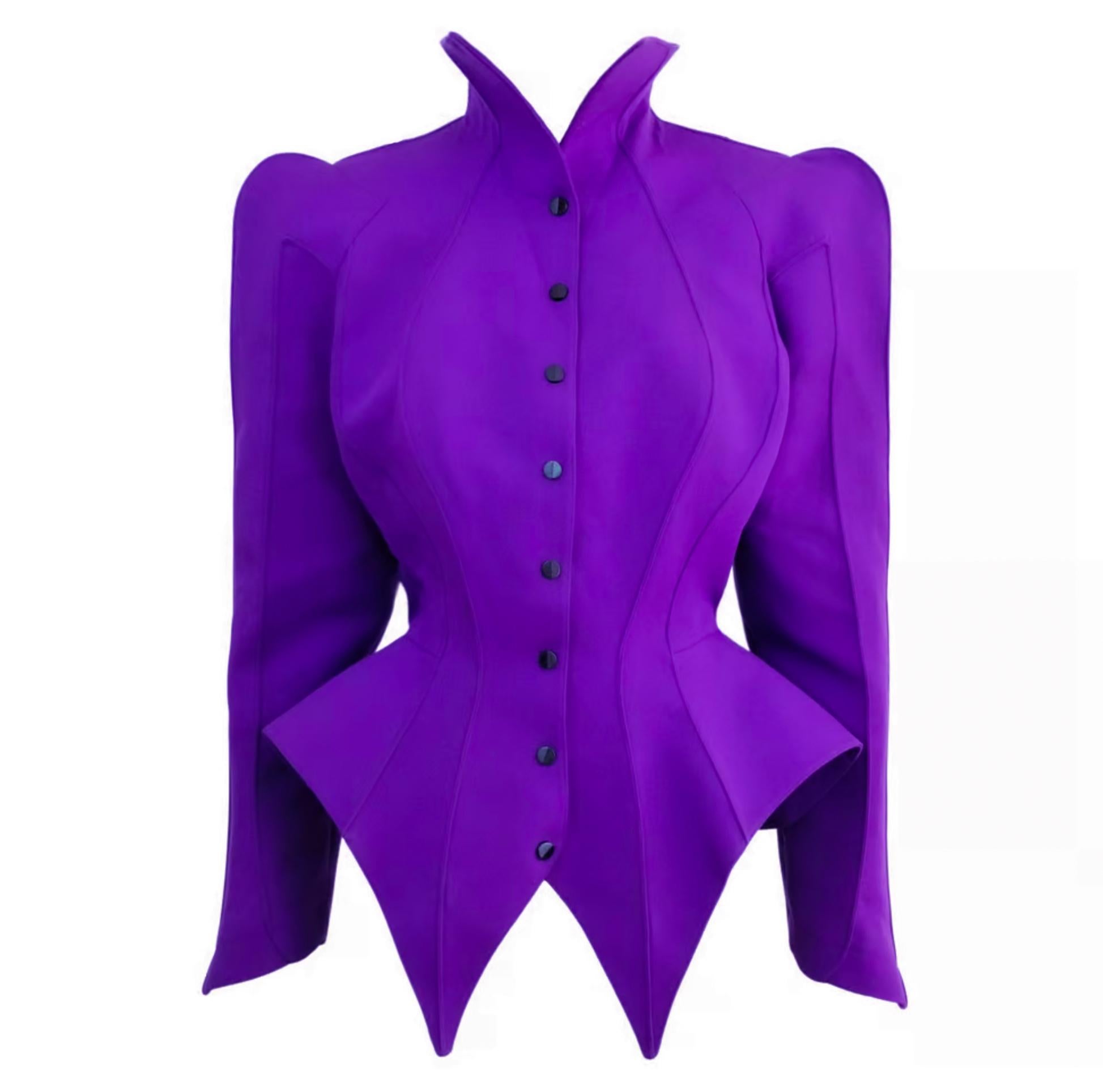 Women's Iconic Thierry Mugler LES INFERNALES Suit 1988/89 Jacket Skirt For Sale
