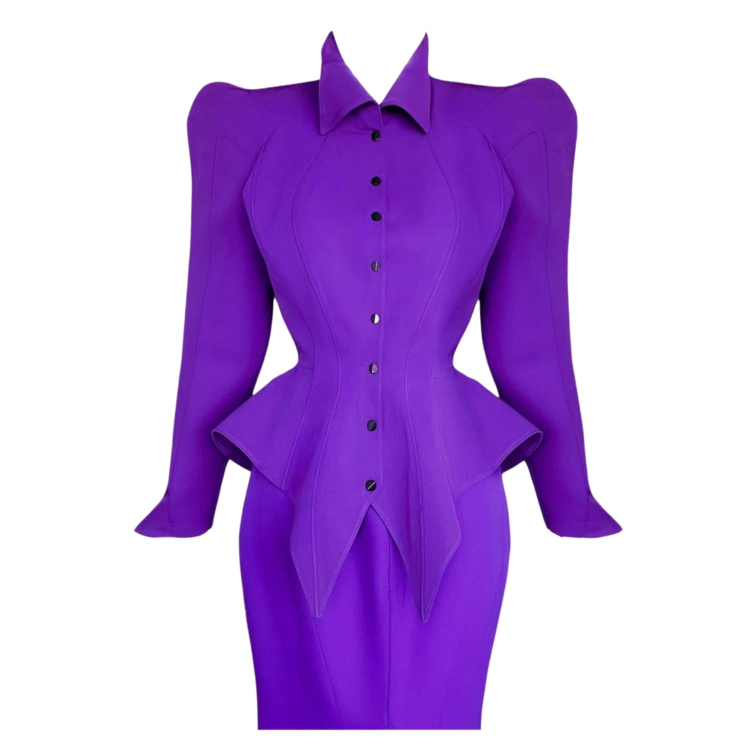 Iconic Thierry Mugler LES INFERNALES Suit 1988/89 Jacket Skirt