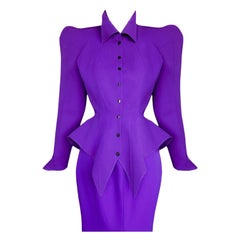 Iconico abito Thierry Mugler LES INFERNALES 1988/89 Giacca Gonna